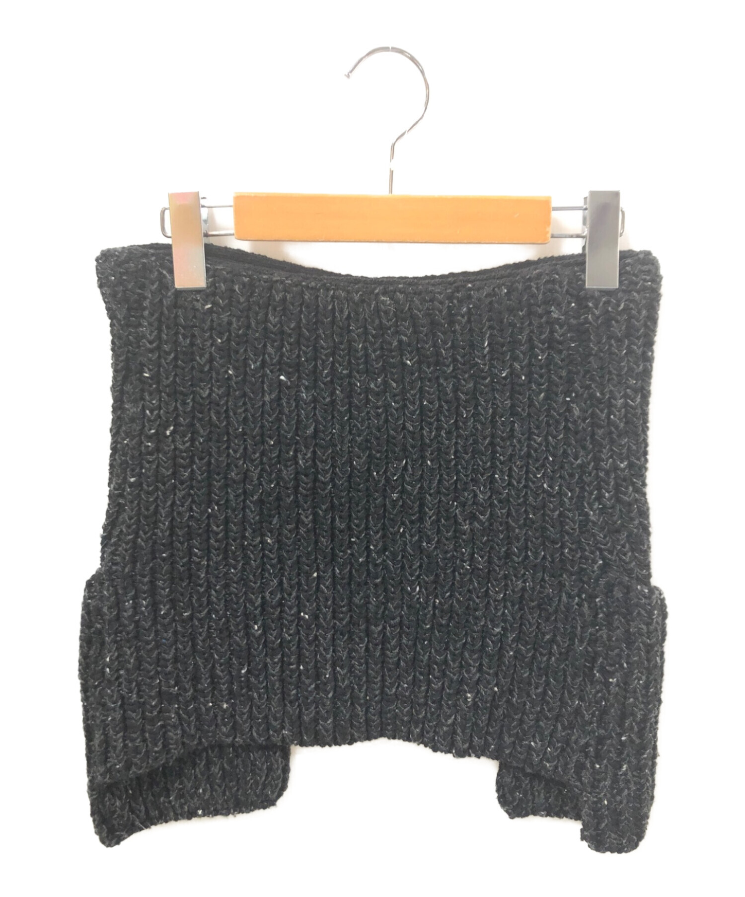 PERVERZE (パーバーズ) Nep Apron Knit ブラック サイズ:Ｆ 未使用品