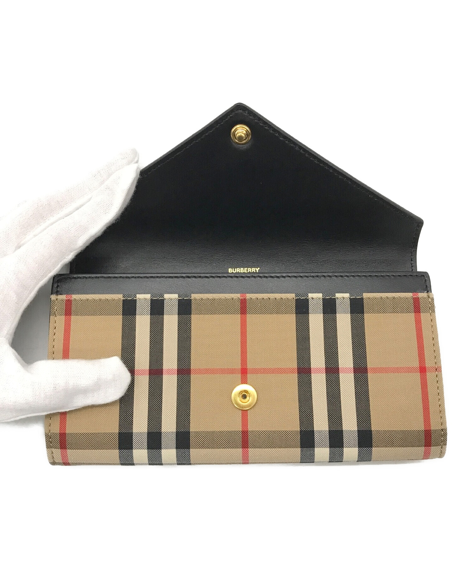 中古・古着通販】BURBERRY (バーバリー) コンチネンタルウォレット/長