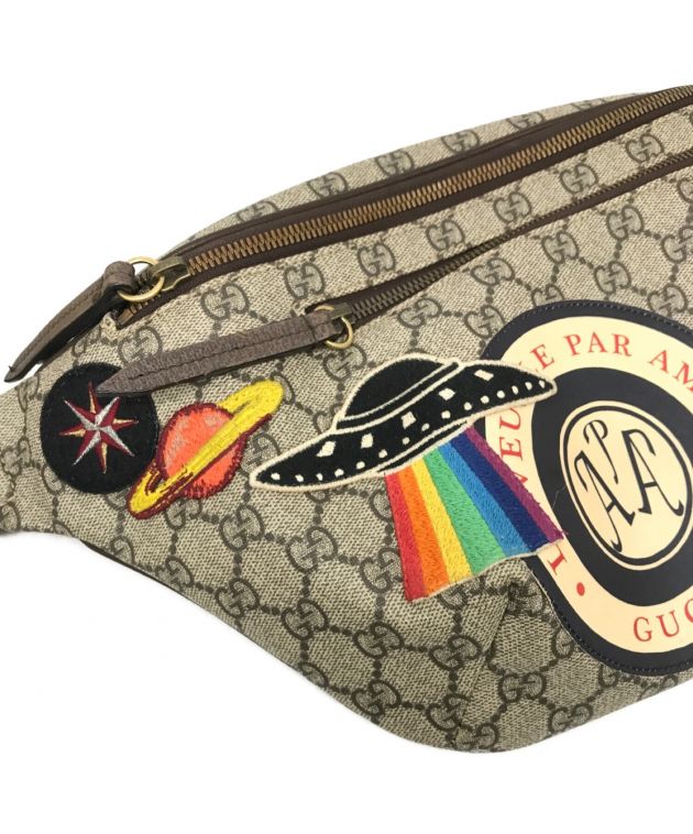 中古・古着通販】GUCCI (グッチ) クーリエ GGスプリーム ベルトバッグ