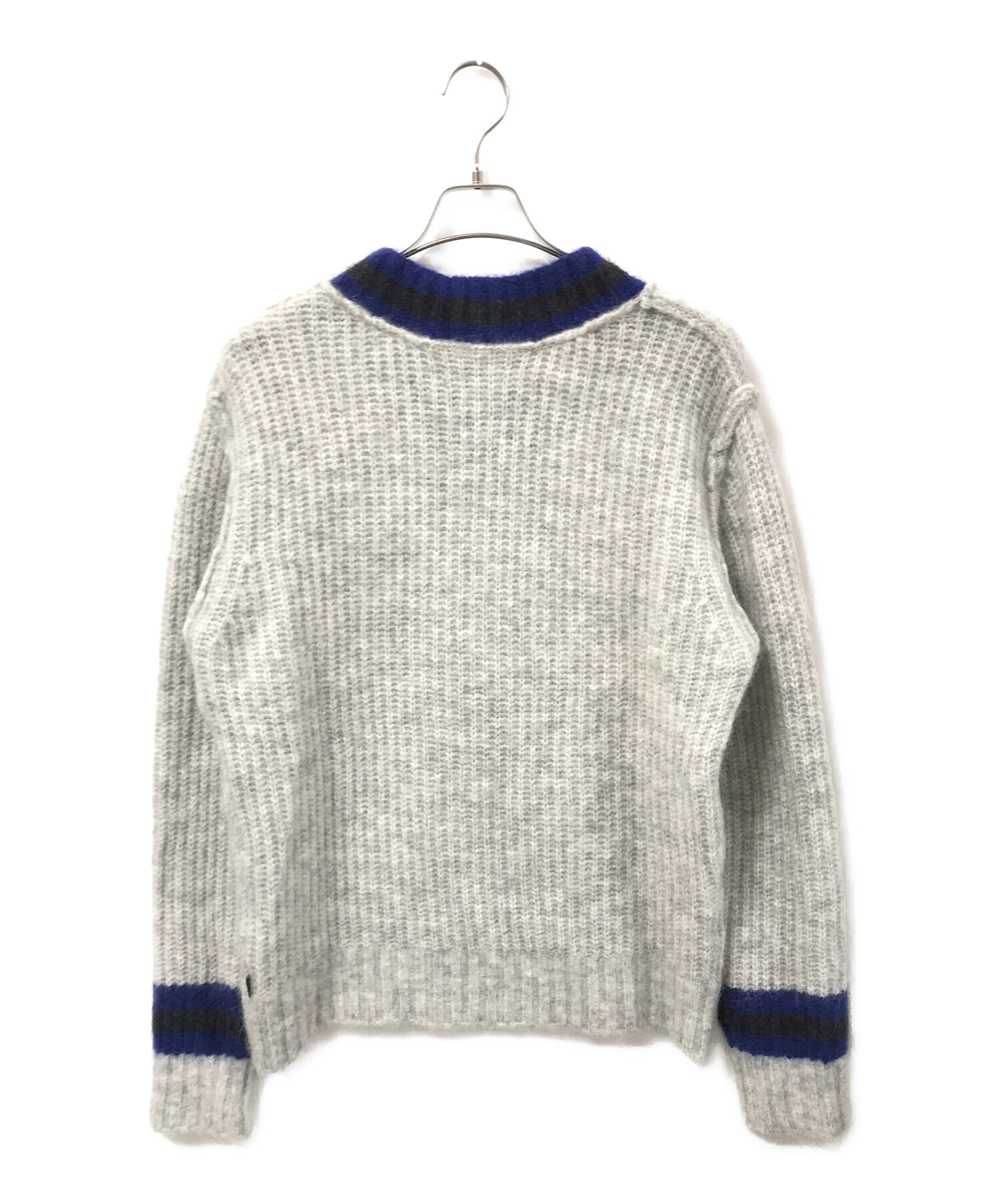 STUSSY モヘアニット Vネック mohair tennis sweater - ニット/セーター