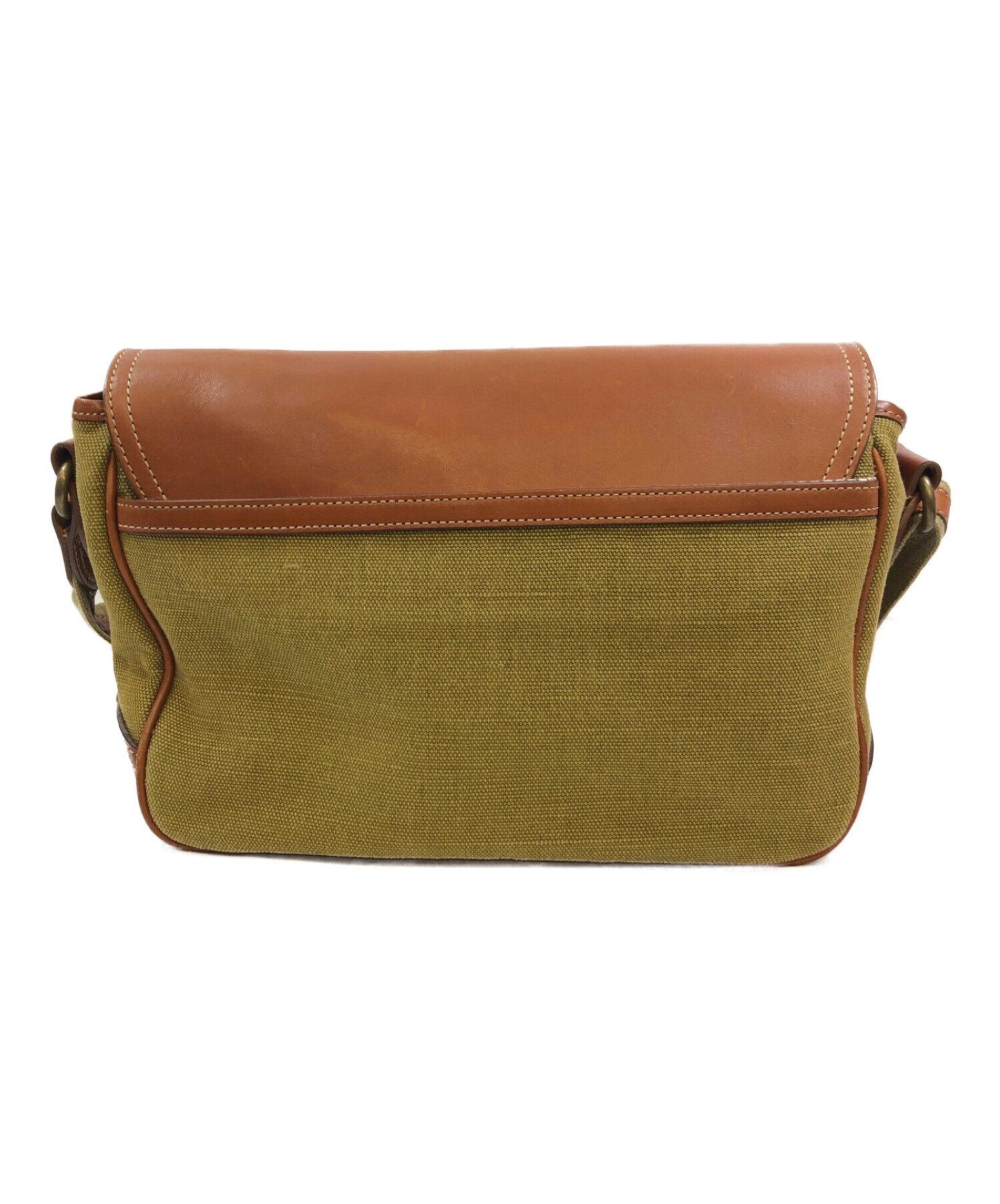 土屋鞄 (ツチヤカバン) カメラ散歩バッグ/ショルダーバッグ ブラウン×グリーン