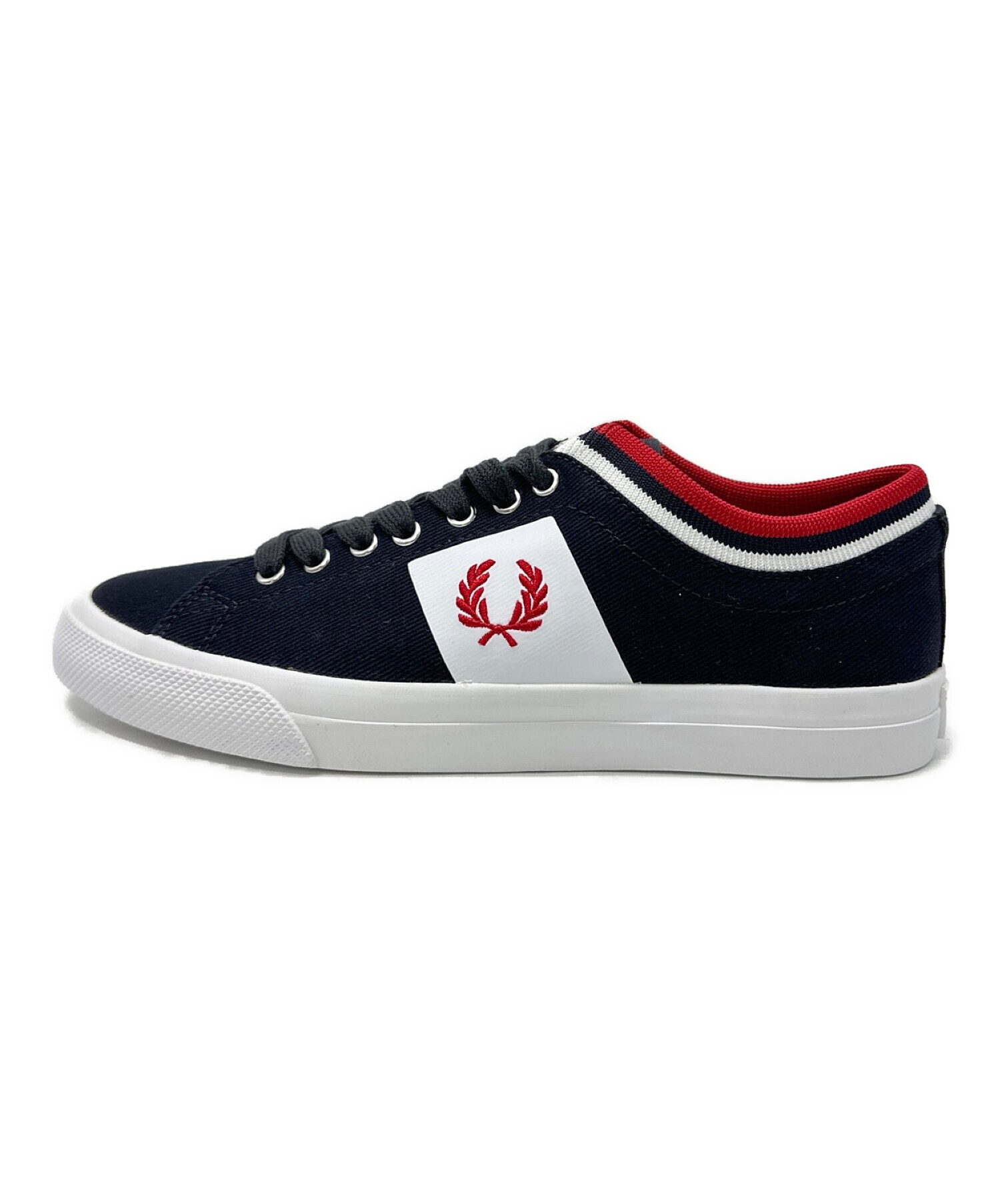 FRED PERRY (フレッドペリー) スニーカー ブラック×ホワイト サイズ:UK5