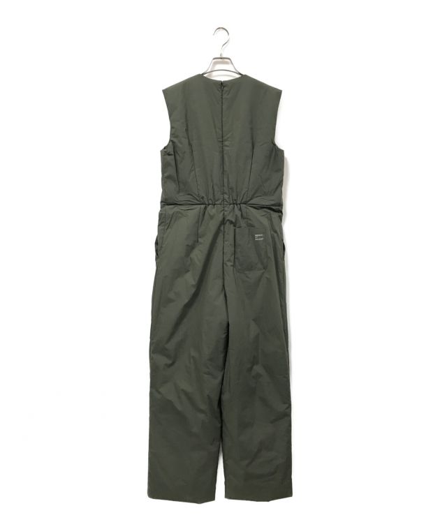 BORDERS AT BALCONY (ボーダーズアットバルコニー) PADDING JUMP SUITS/パディングジャンプスーツ オリーブ サイズ:38 未使用品 レディース サロペット/オーバーオール 中古・古着