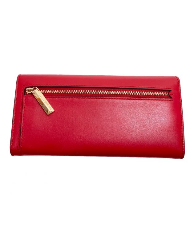 中古・古着通販】Kate Spade (ケイトスペード) ニコラ ツイストロック フラップ コンチネンタル ウォレット/長財布  レッド｜ブランド・古着通販 トレファク公式【TREFAC FASHION】スマホサイト