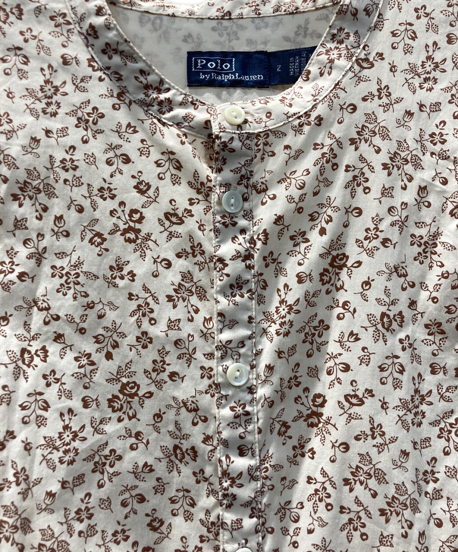 中古・古着通販】RALPH LAUREN (ラルフローレン) フラワープリントワンピース ベージュ サイズ:2｜ブランド・古着通販  トレファク公式【TREFAC FASHION】スマホサイト