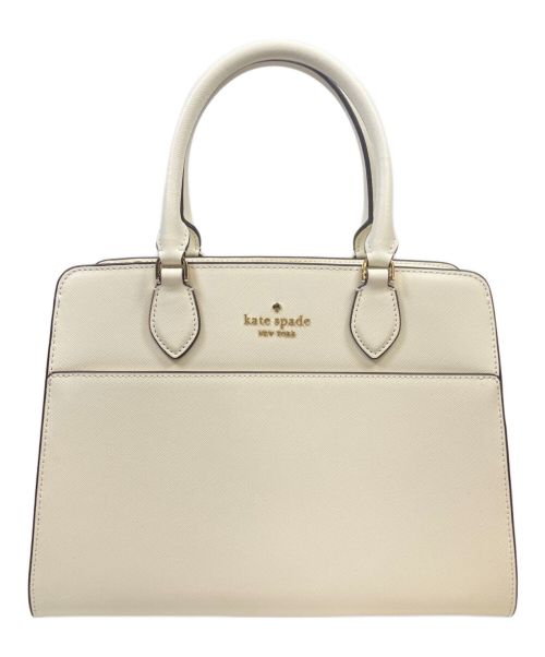 【中古・古着通販】Kate Spade (ケイトスペード) マディソン ミディアム サッチェル/2WAYバッグ/ハンドバッグ/トートバッグ/ショルダーバッグ  アイボリー 未使用品｜ブランド・古着通販 トレファク公式【TREFAC FASHION】スマホサイト