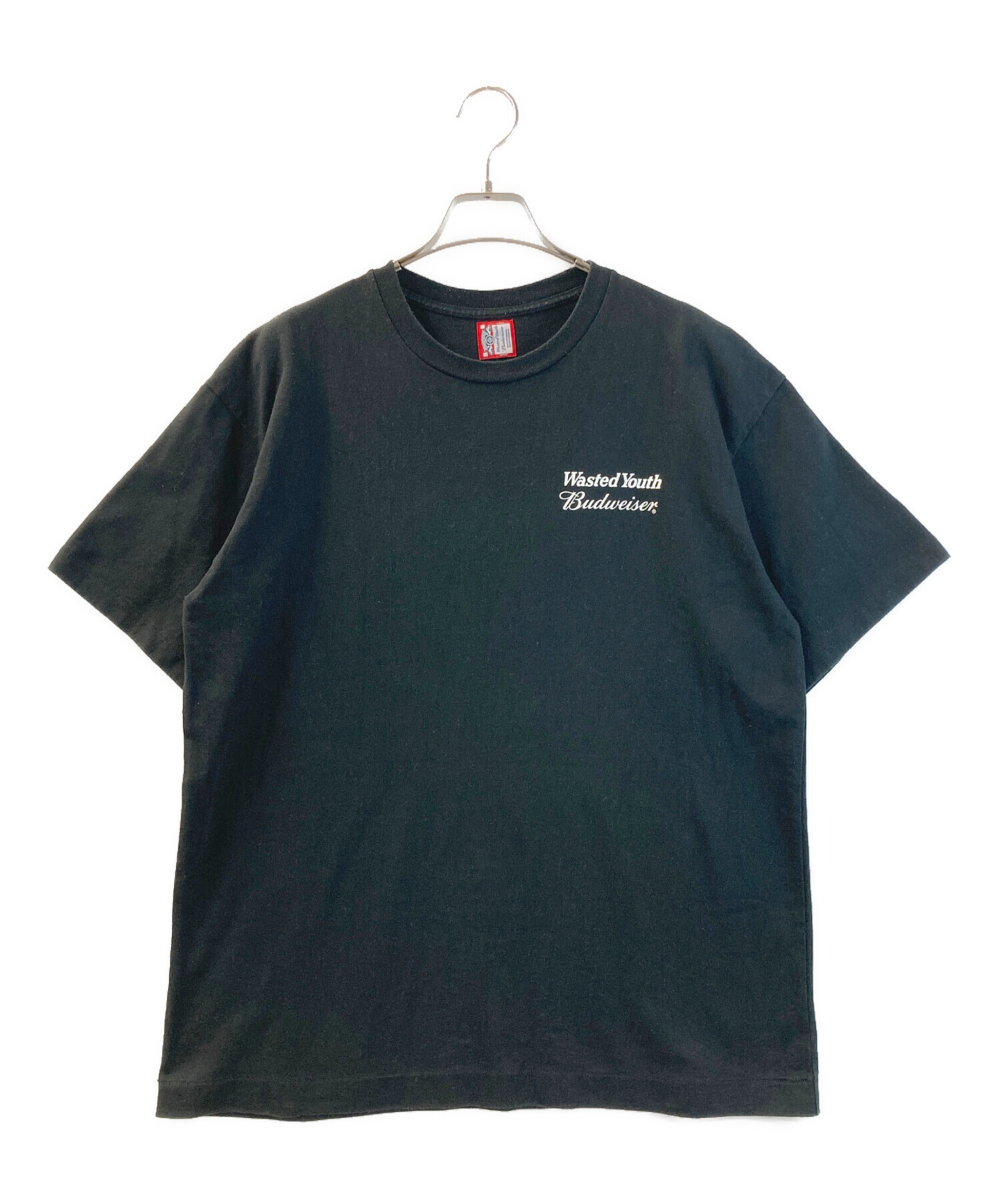 中古・古着通販】Wasted Youth Budweiser (ウェイステッド・ユース×バドワイザー) 半袖Tシャツ ブラック サイズ:L｜ブランド・古着通販  トレファク公式【TREFAC FASHION】スマホサイト