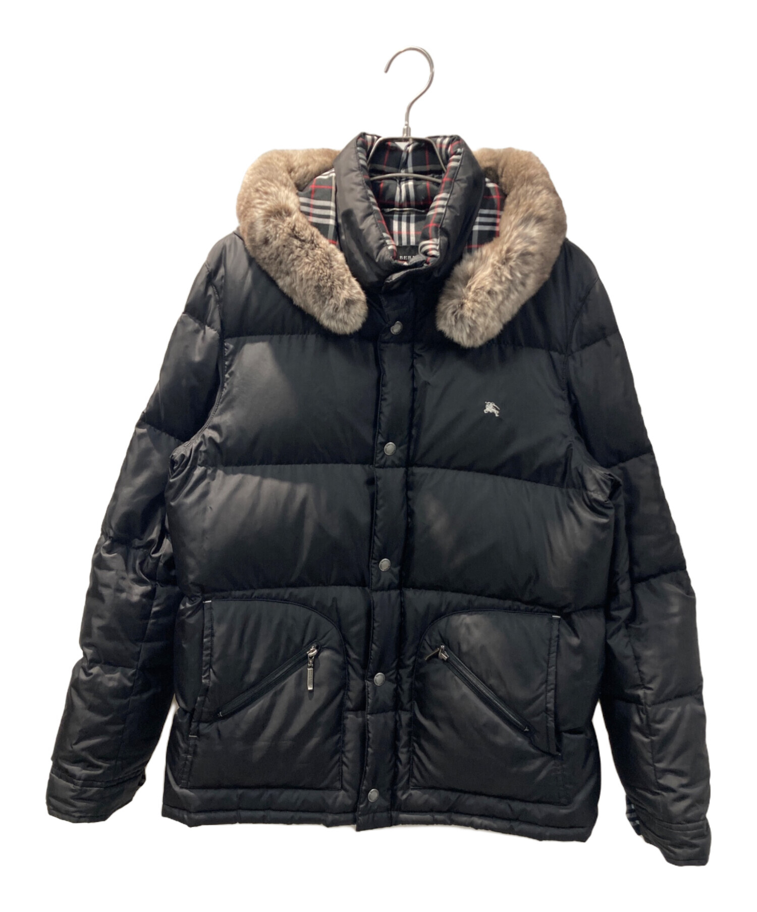 中古・古着通販】BURBERRY BLACK LABEL (バーバリーブラックレーベル) ダウンジャケット ブラック サイズ:L｜ブランド・古着通販  トレファク公式【TREFAC FASHION】スマホサイト