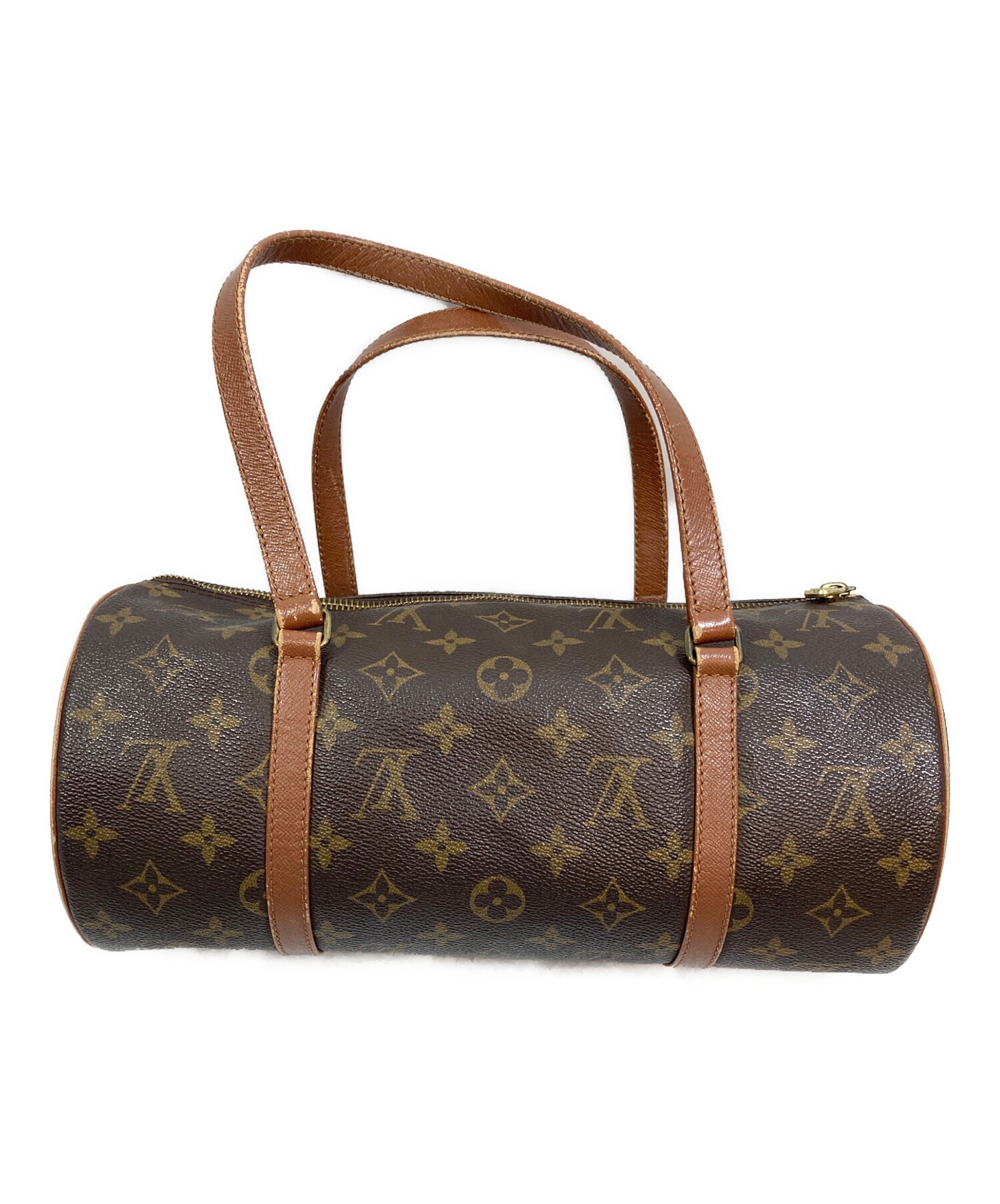 新品同様 ルイヴィトン ダミエ パピヨン ブラウン 茶 ポーチ 1590【中古】LOUIS ながい VUITTON