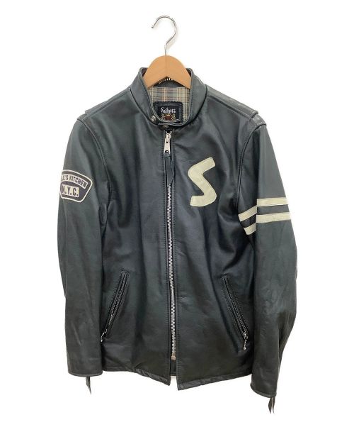 【中古・古着通販】Schott (ショット) レザージャケット グレー