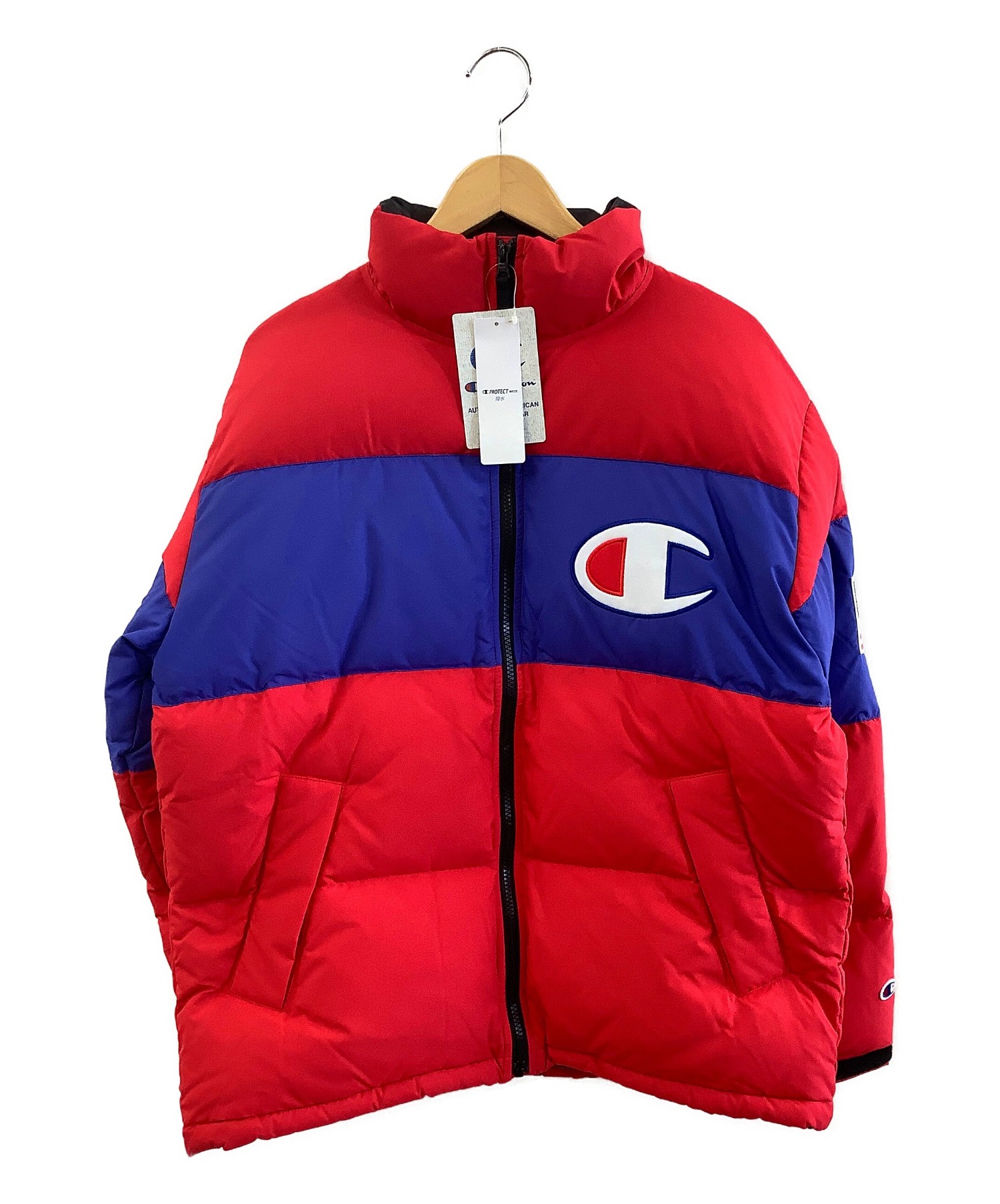 中古・古着通販】Champion (チャンピオン) ダウンジャケット レッド