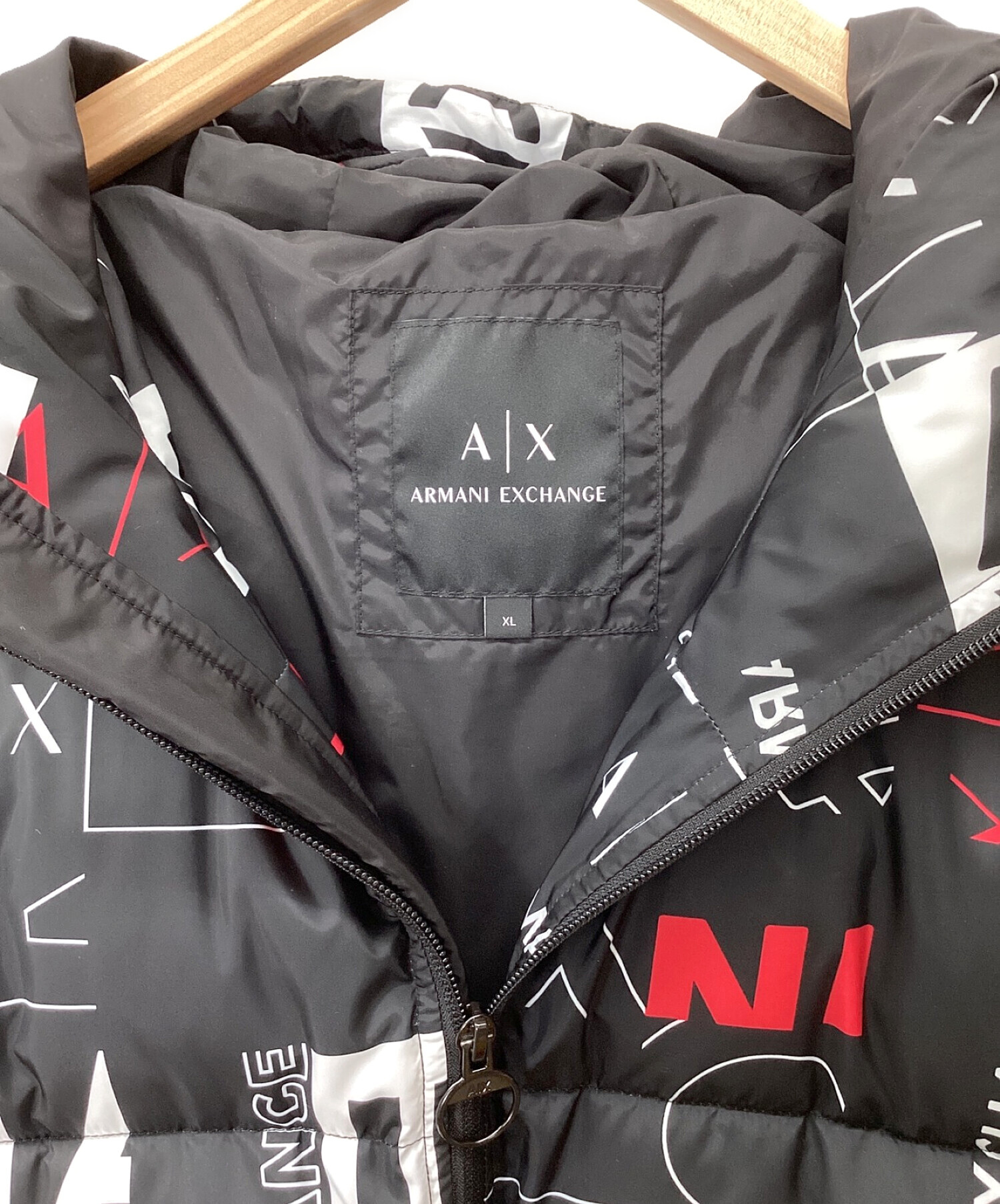 ARMANI EXCHANGE (アルマーニ エクスチェンジ) 中綿ジャケット ブラック サイズ:XL
