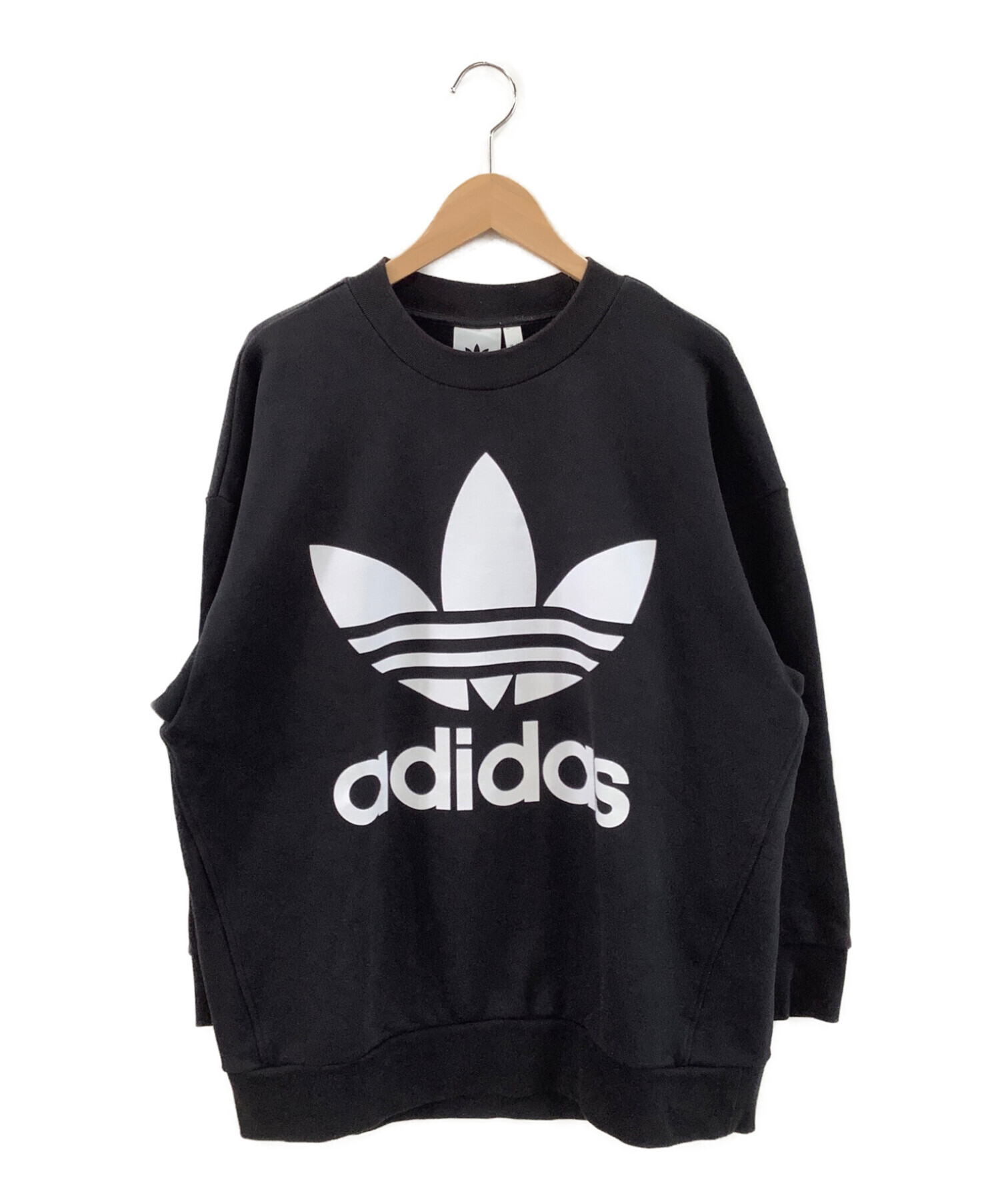 adidas (アディダス) スウェット ブラック サイズ:LL