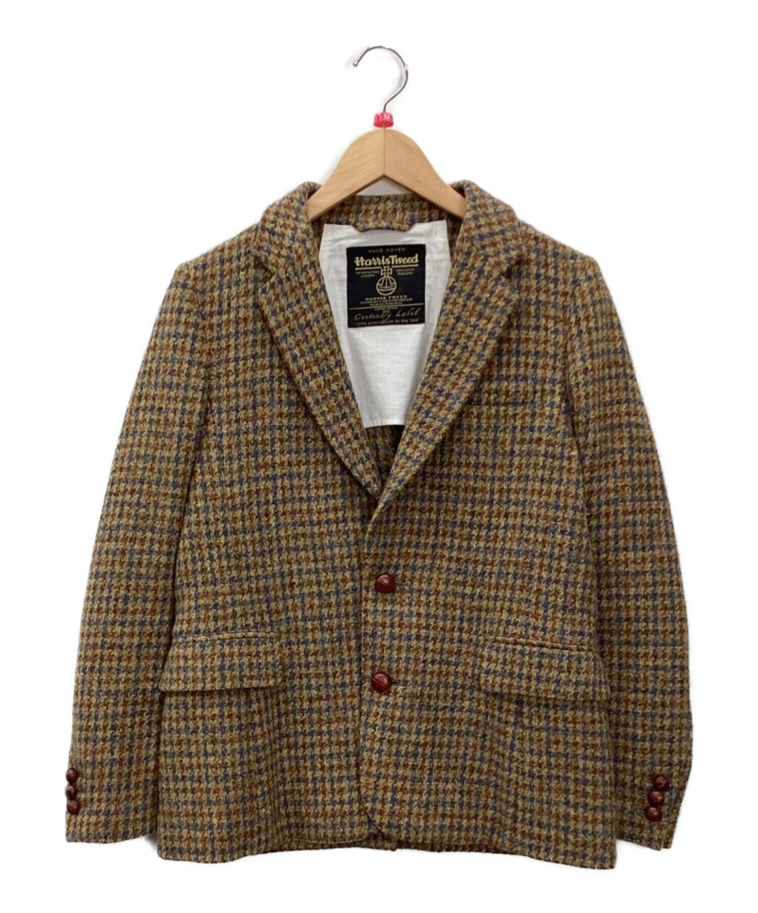 Harris Tweed (ハリスツイード) BEAUTY&YOUTH (ビューティーアンドユース) ツイードジャケット ブラウン サイズ:38