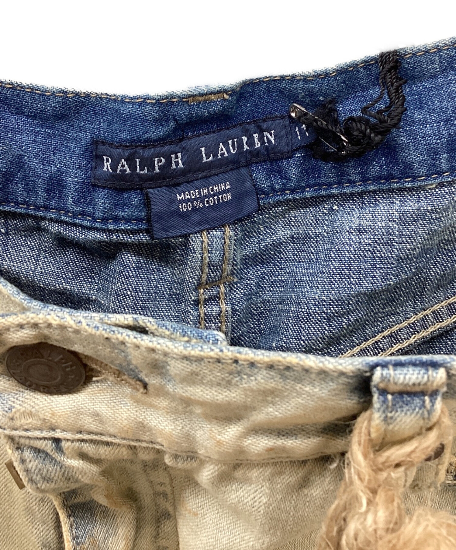 RALPH LAUREN (ラルフローレン) デニムスカート インディゴ サイズ:11 未使用品