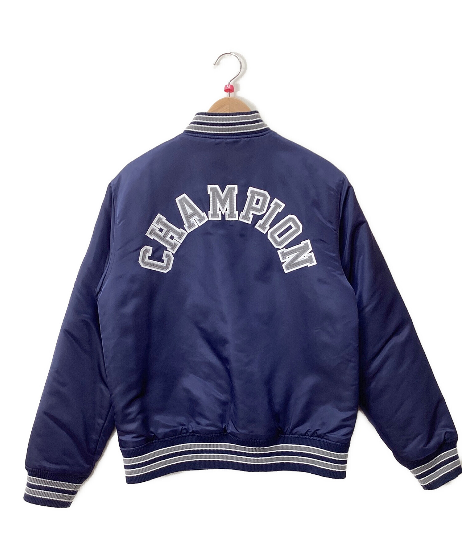 【中古・古着通販】Champion (チャンピオン) スタジャン ネイビー