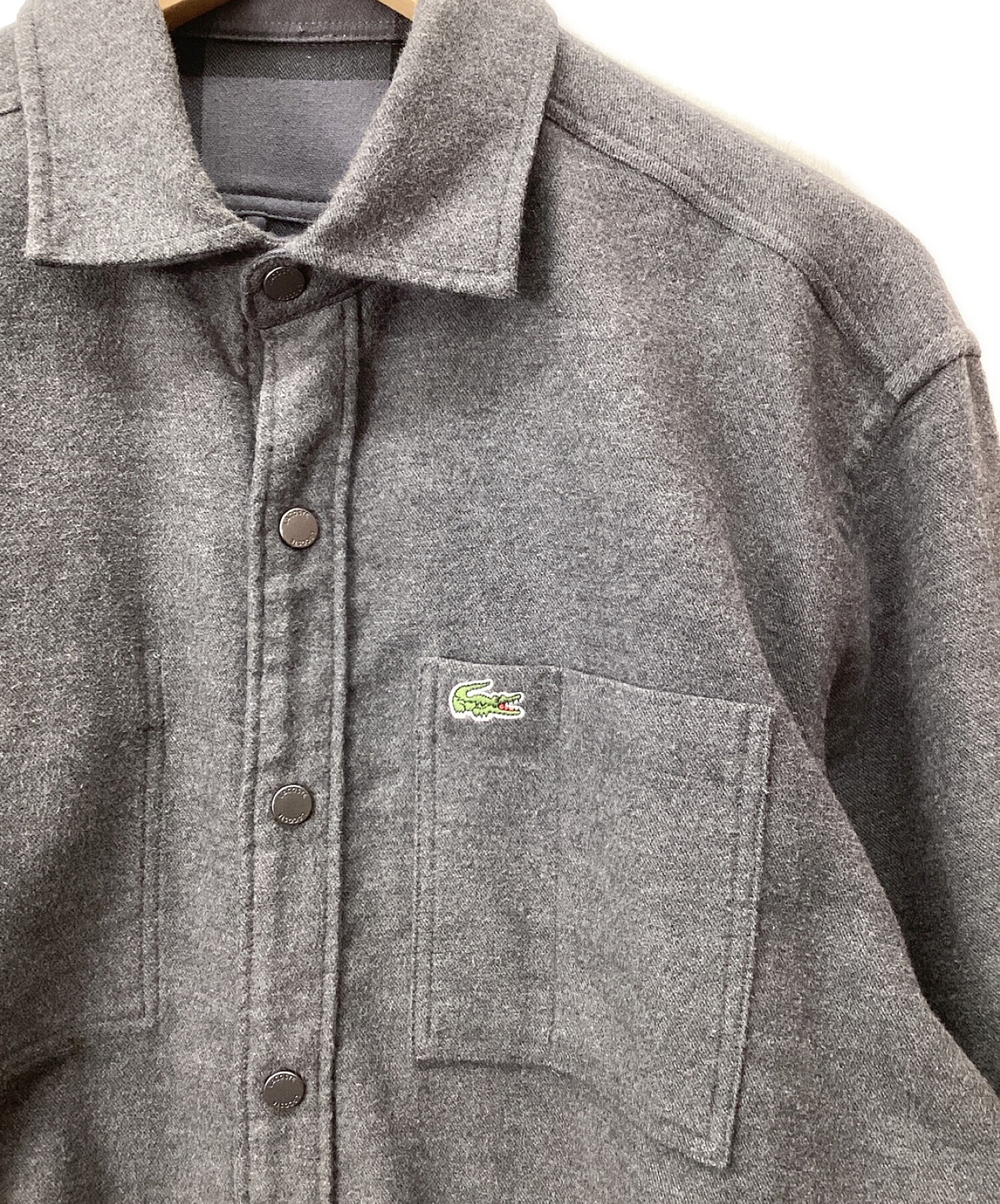 中古・古着通販】LACOSTE (ラコステ) リバーシブルフランネルシャツ