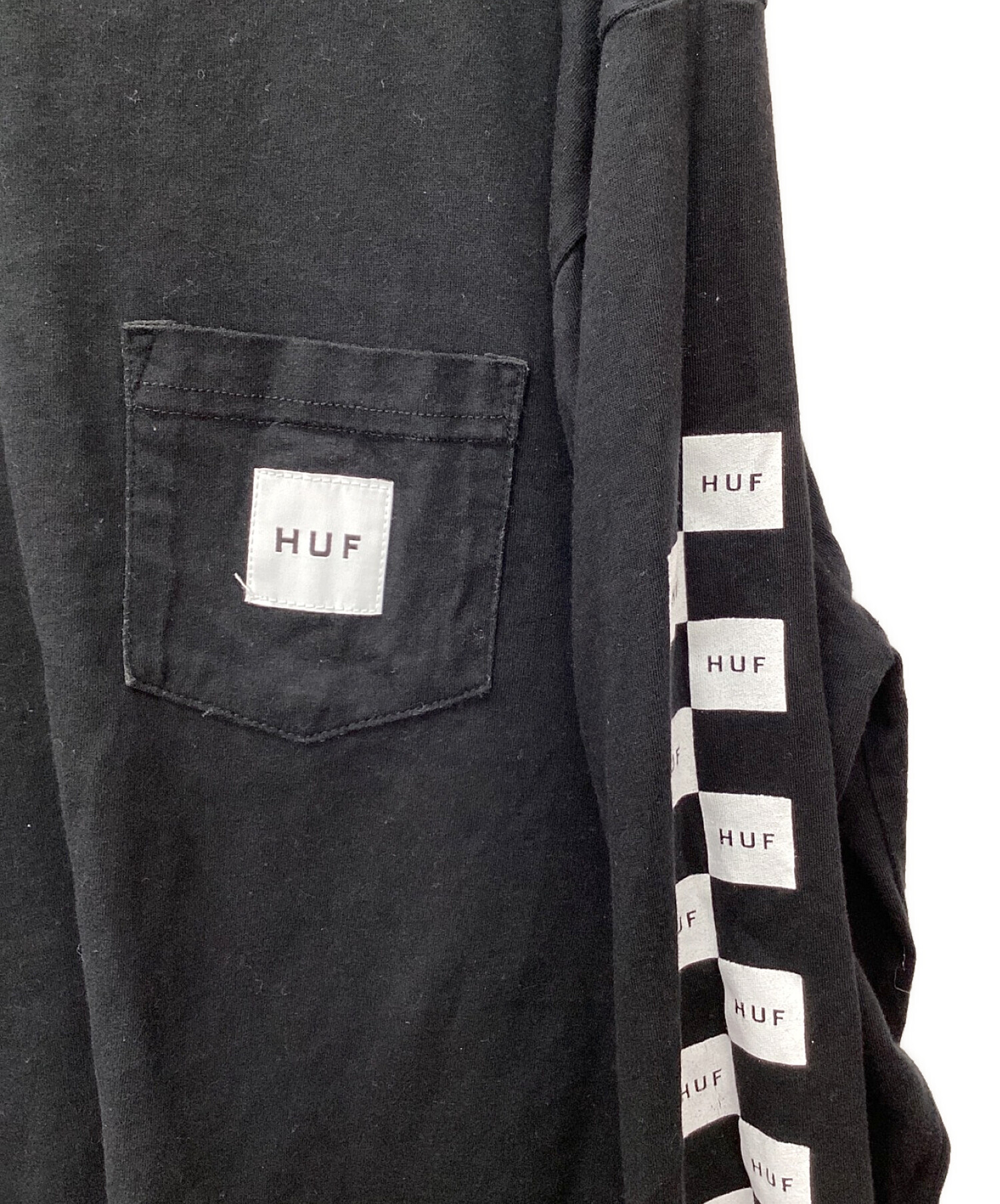 中古・古着通販】HUF (ハフ) 長袖Tシャツ ブラック サイズ:XL