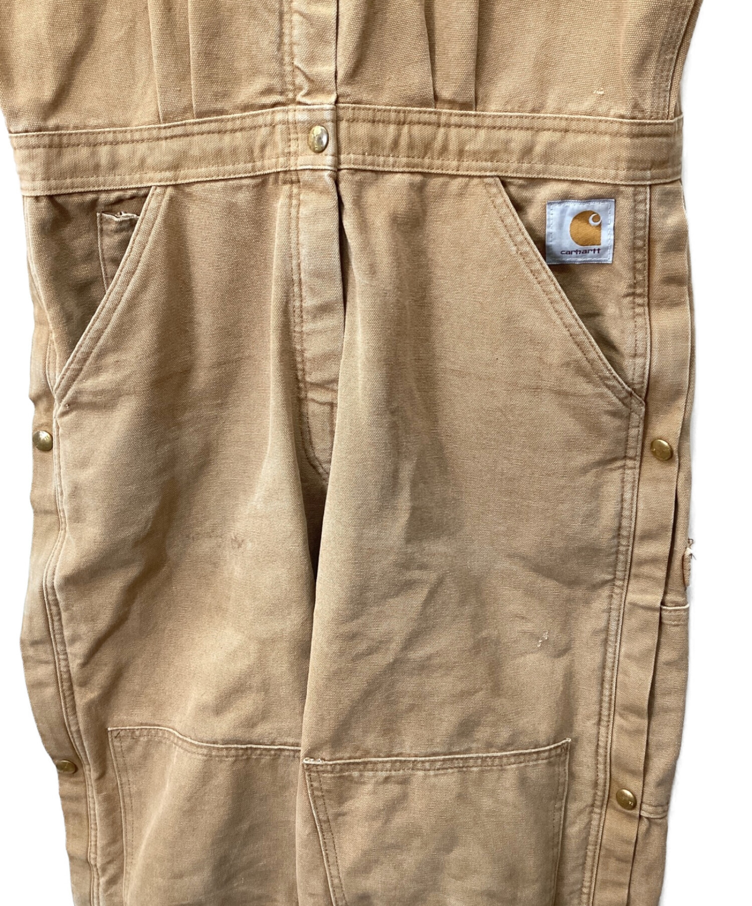 中古・古着通販】CarHartt (カーハート) オーバーオール ブラウン