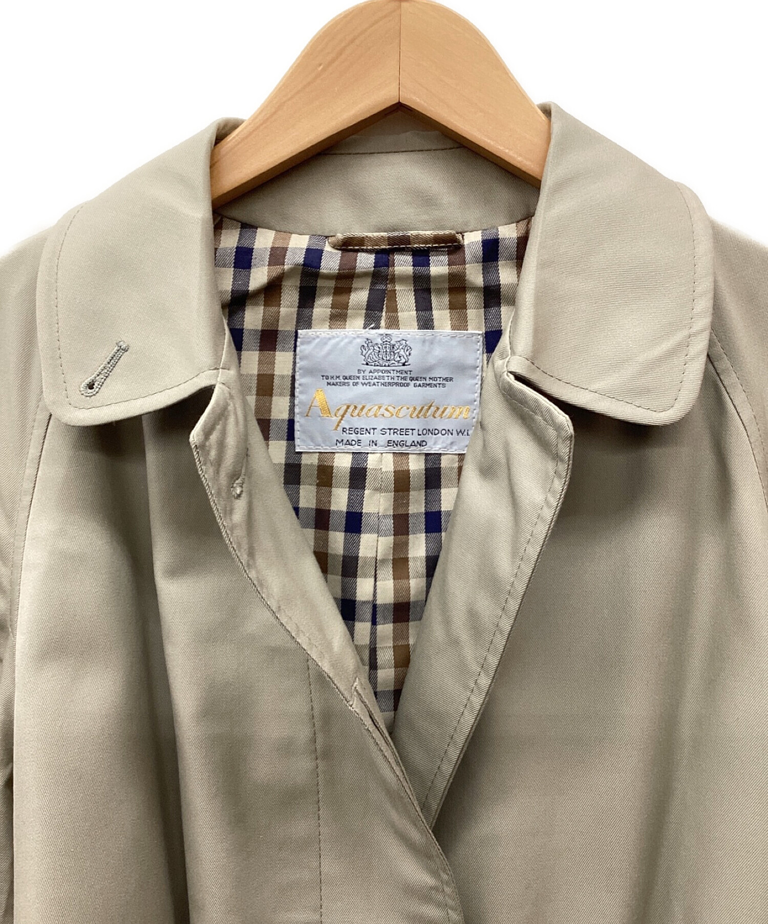 中古・古着通販】Aquascutum (アクアスキュータム) コート ベージュ