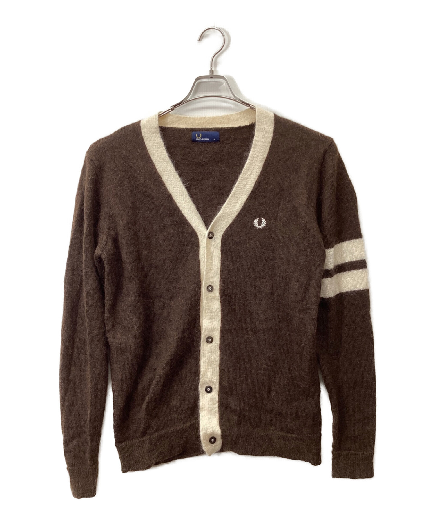 中古・古着通販】FRED PERRY (フレッドペリー) カーディガン ブラウン