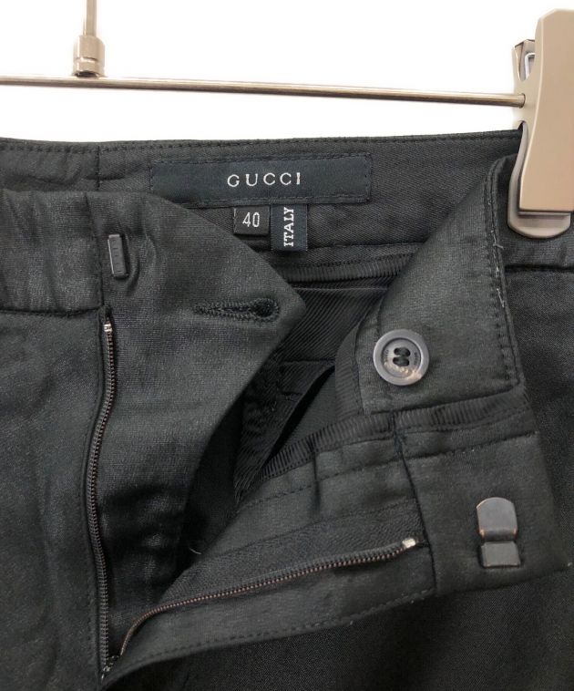 中古・古着通販】GUCCI (グッチ) フレアパンツ ブラック サイズ:40