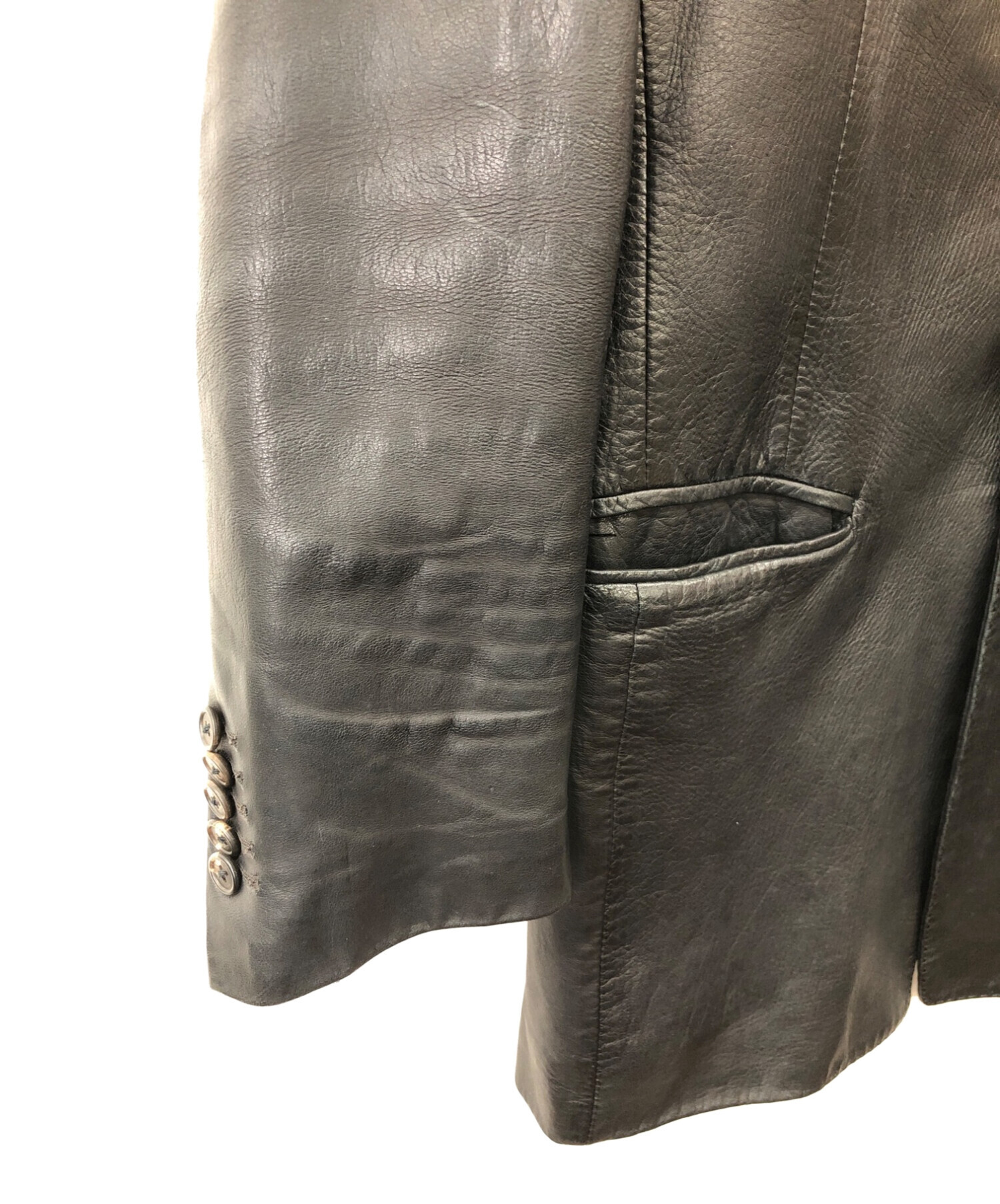 ZELE PARIS (ゼルパリ) レザージャケット ブラック サイズ:不明