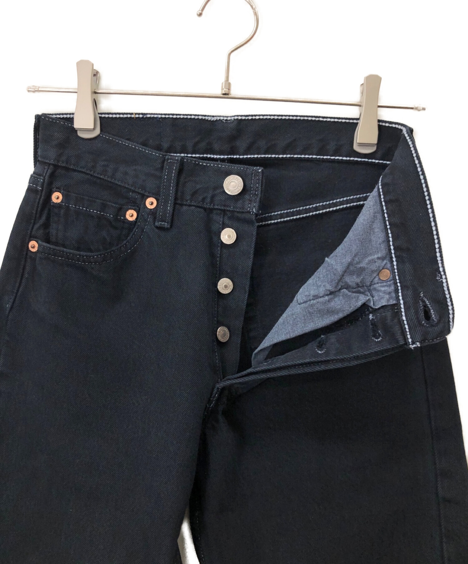 中古・古着通販】LEVI'S (リーバイス) デニムパンツ ブラック サイズ