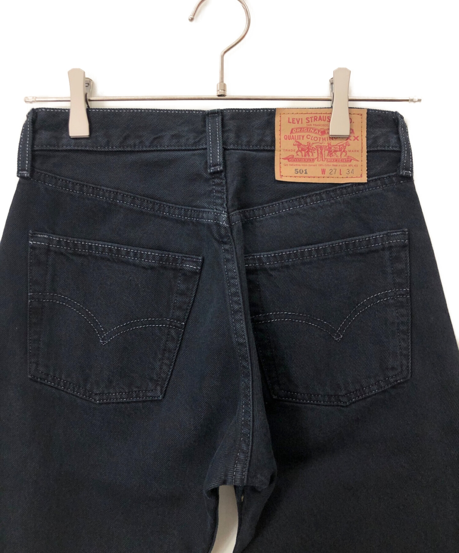 中古・古着通販】LEVI'S (リーバイス) デニムパンツ ブラック サイズ