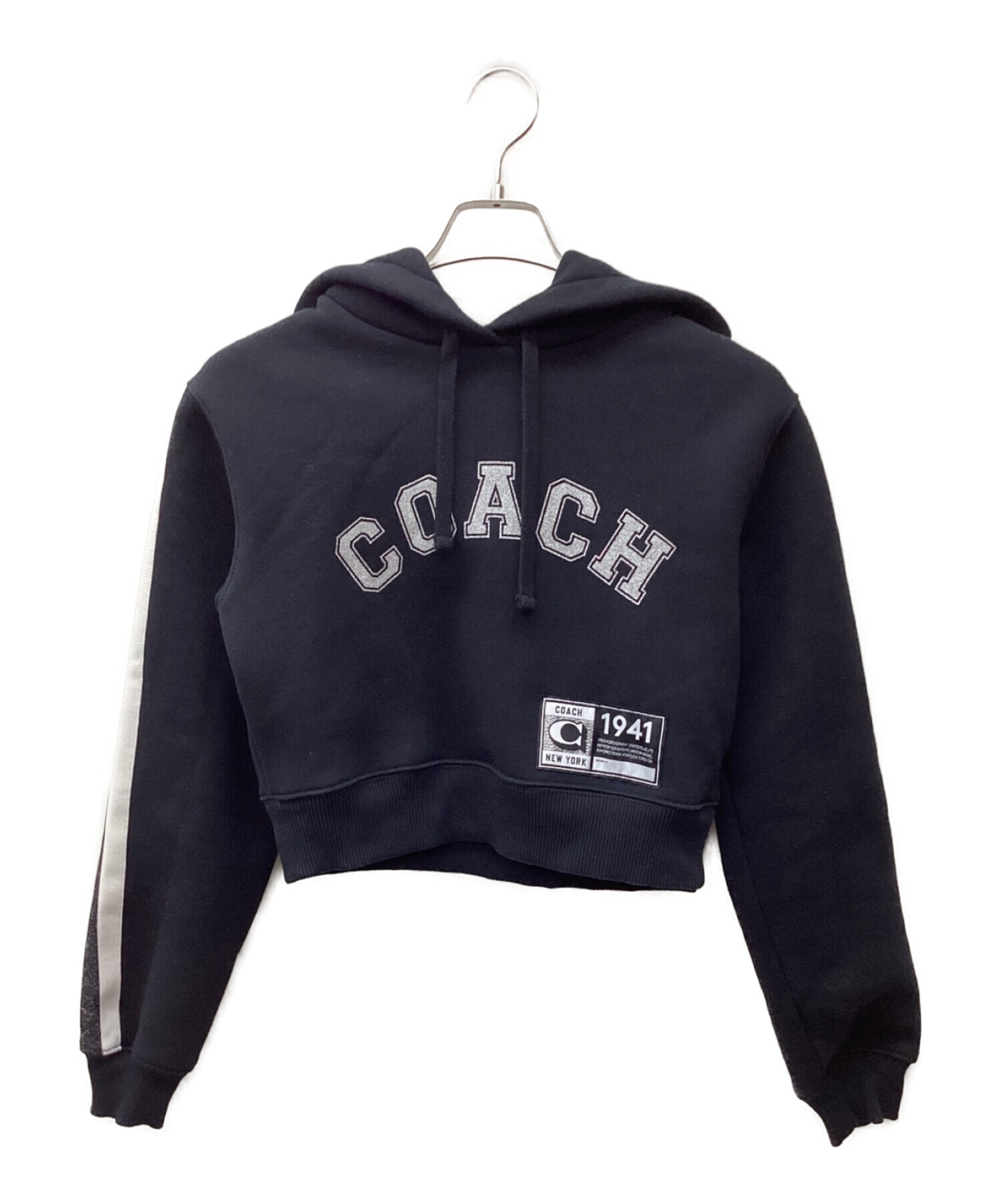 COACH (コーチ) プルオーバーパーカー ブラック サイズ:S
