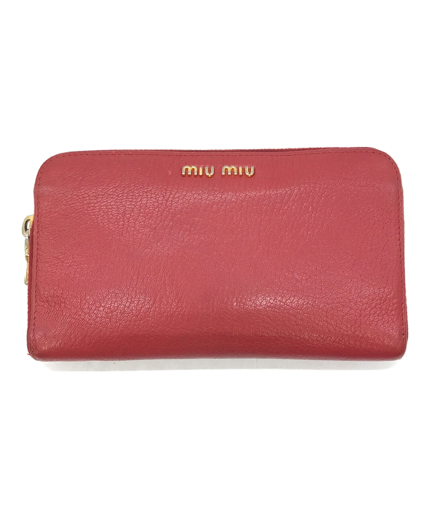 中古・古着通販】MIU MIU (ミュウミュウ) 長財布 レッド｜ブランド・古着通販 トレファク公式【TREFAC FASHION】スマホサイト