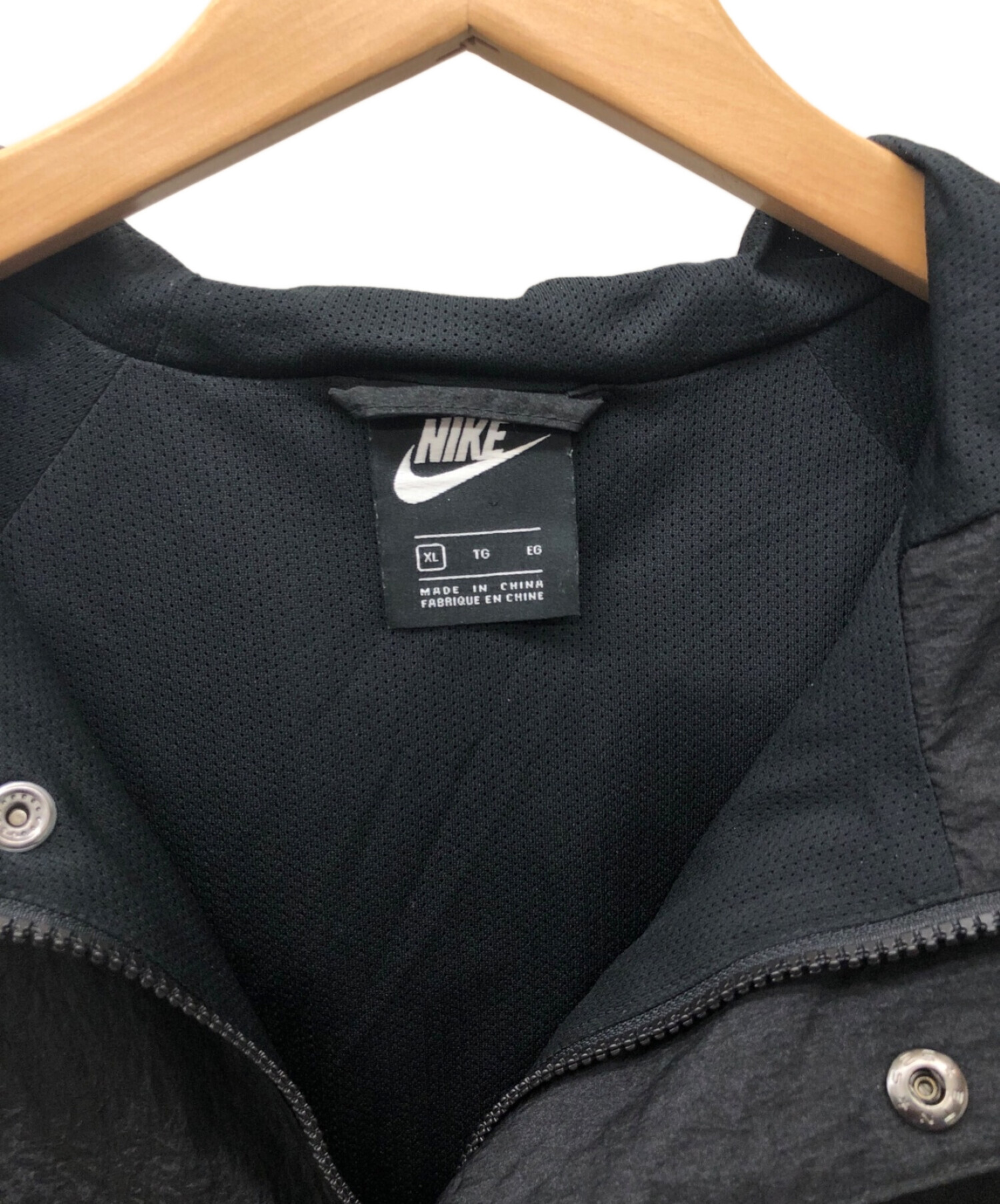 NIKE (ナイキ) アノラックパーカー ブラック サイズ:XL