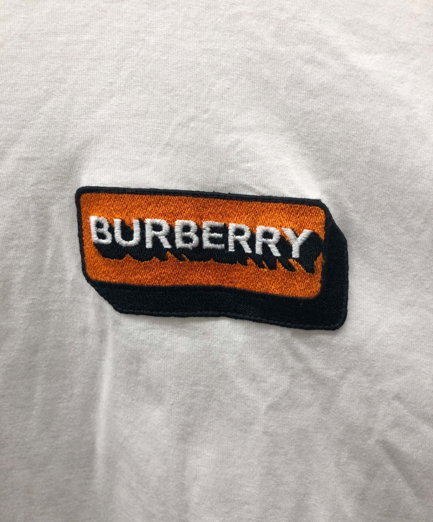 中古・古着通販】BURBERRY (バーバリー) 刺繍ロゴTシャツ ホワイト サイズ:L｜ブランド・古着通販 トレファク公式【TREFAC  FASHION】スマホサイト