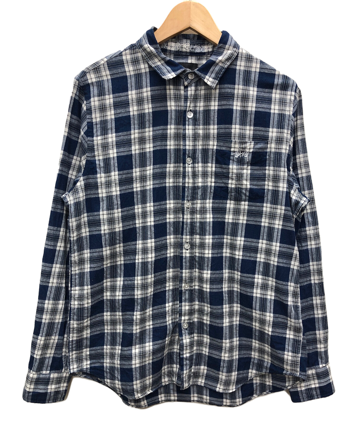 中古・古着通販】stussy (ステューシー) チェックシャツ ブルー サイズ:S｜ブランド・古着通販 トレファク公式【TREFAC  FASHION】スマホサイト