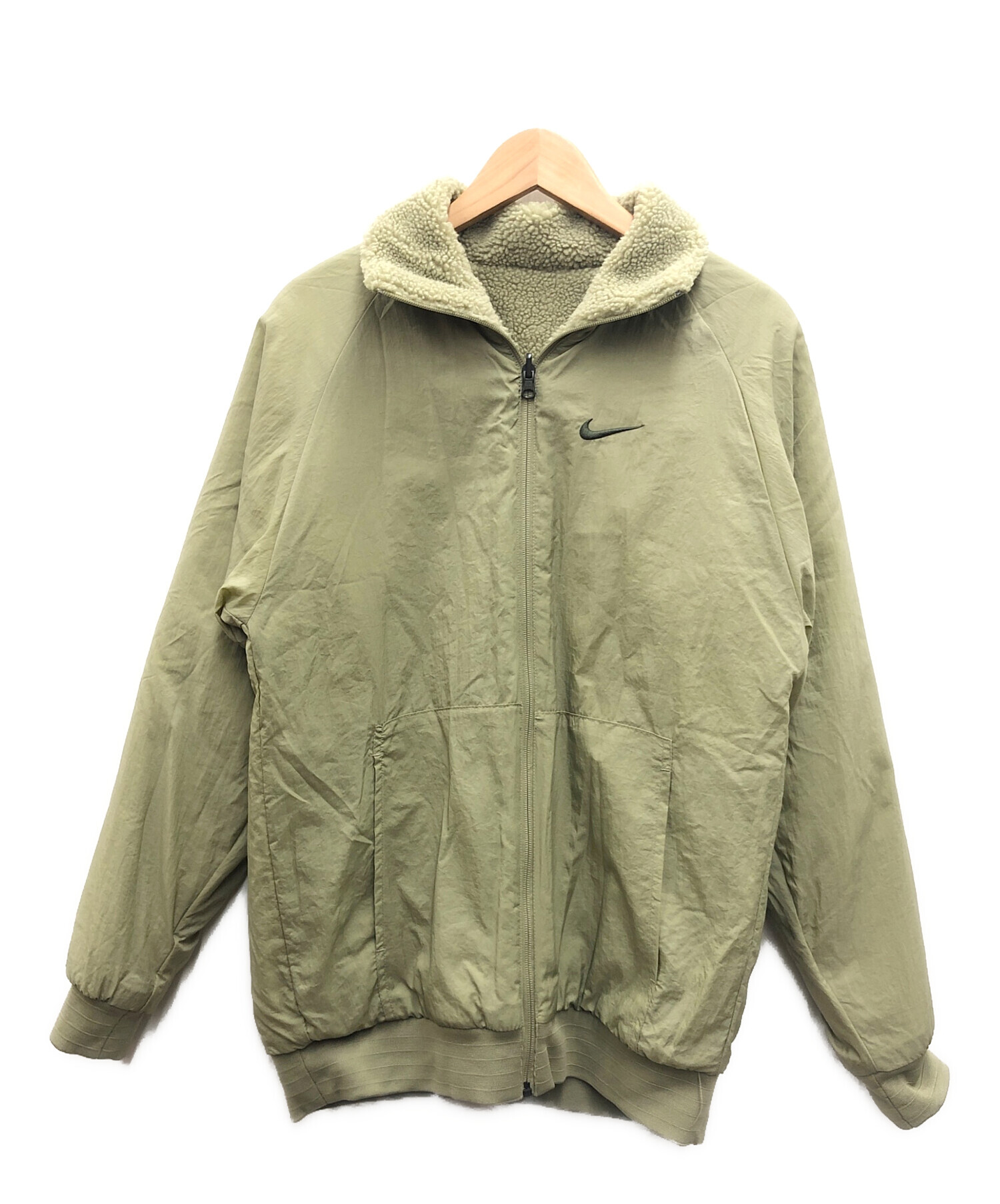 中古・古着通販】NIKE (ナイキ) リバーシブルボアジャケット グリーン サイズ:S｜ブランド・古着通販 トレファク公式【TREFAC  FASHION】スマホサイト