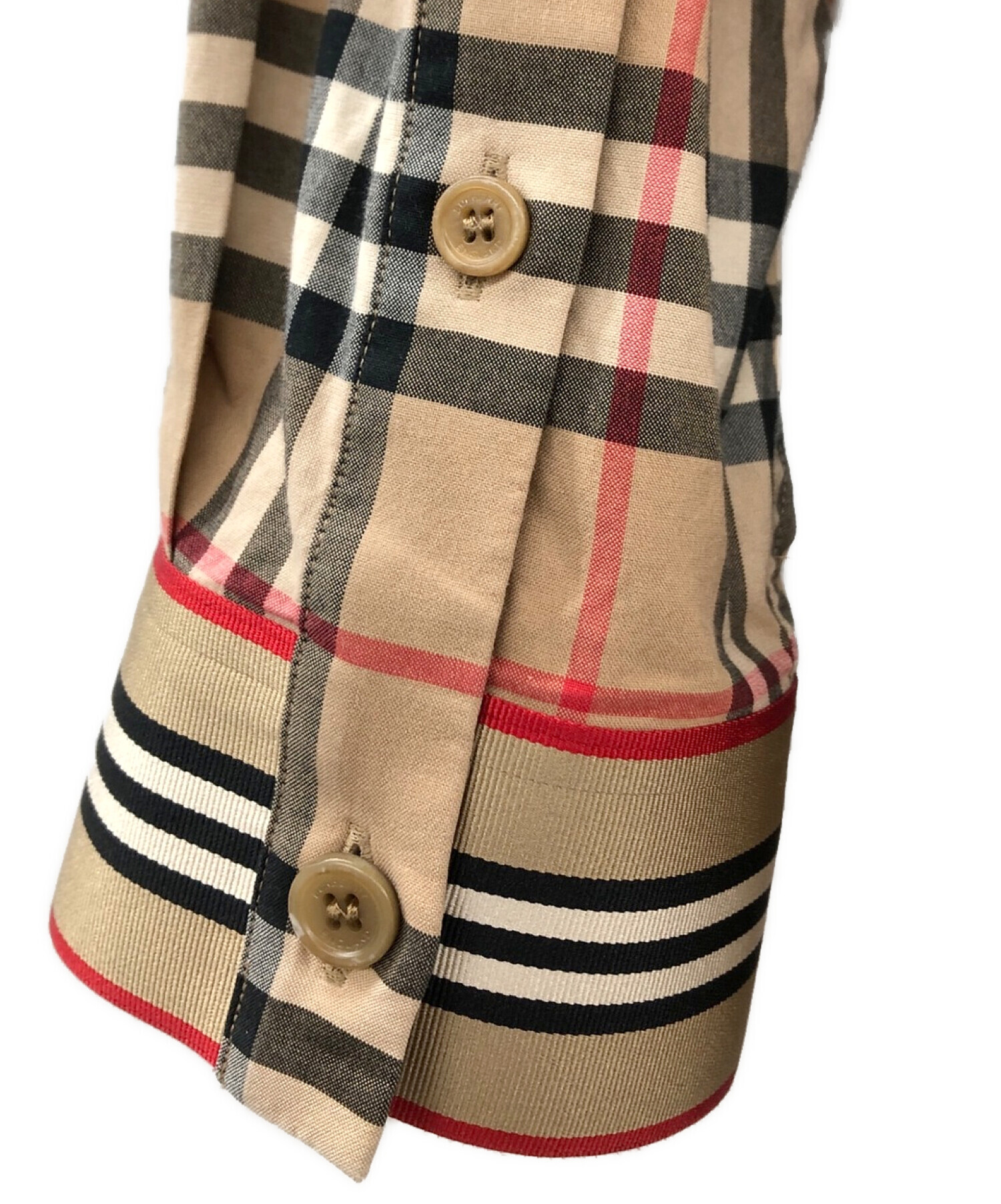 BURBERRY (バーバリー) 長袖シャツ ベージュ サイズ:XL