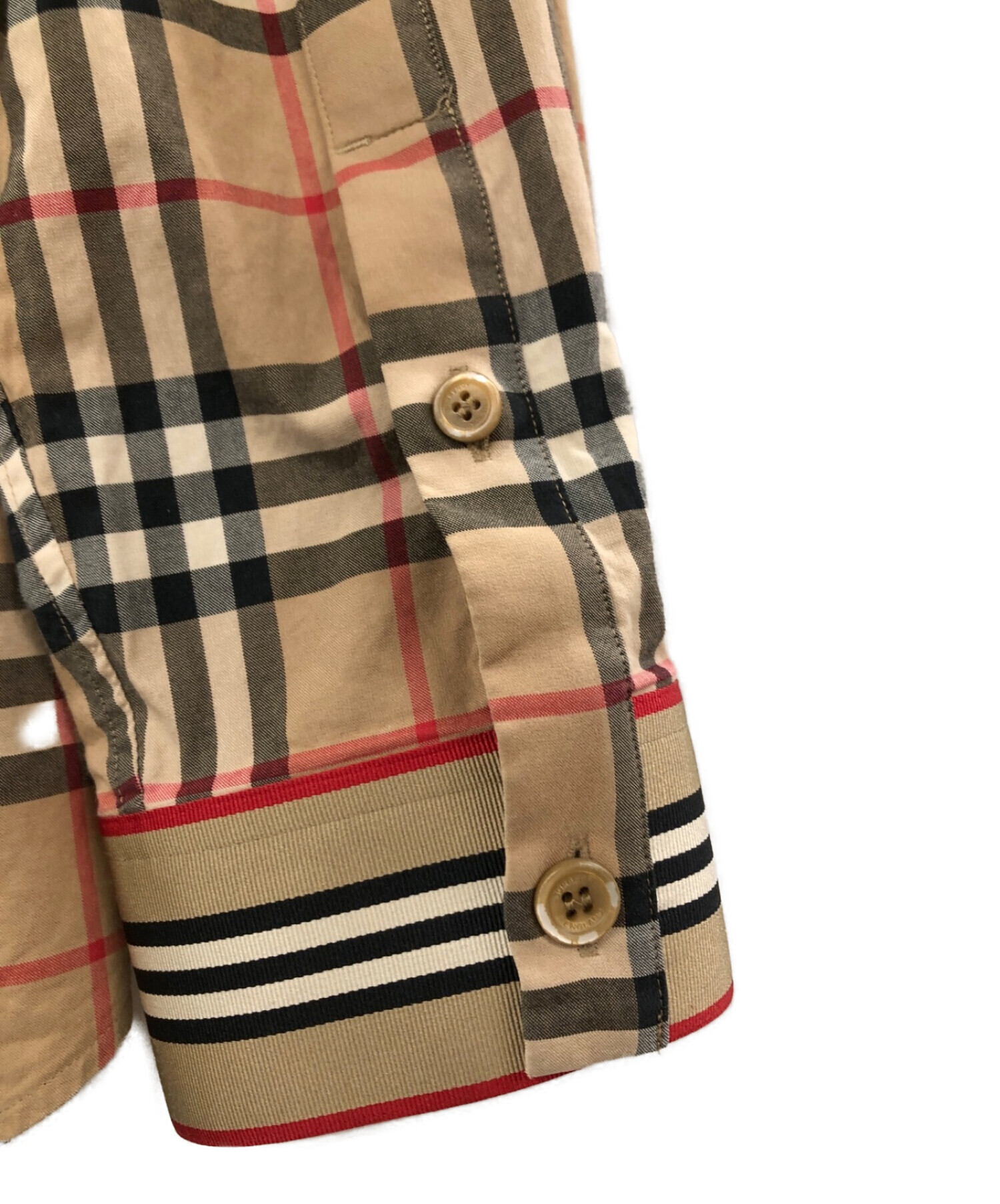 中古・古着通販】BURBERRY (バーバリー) 長袖シャツ ベージュ サイズ