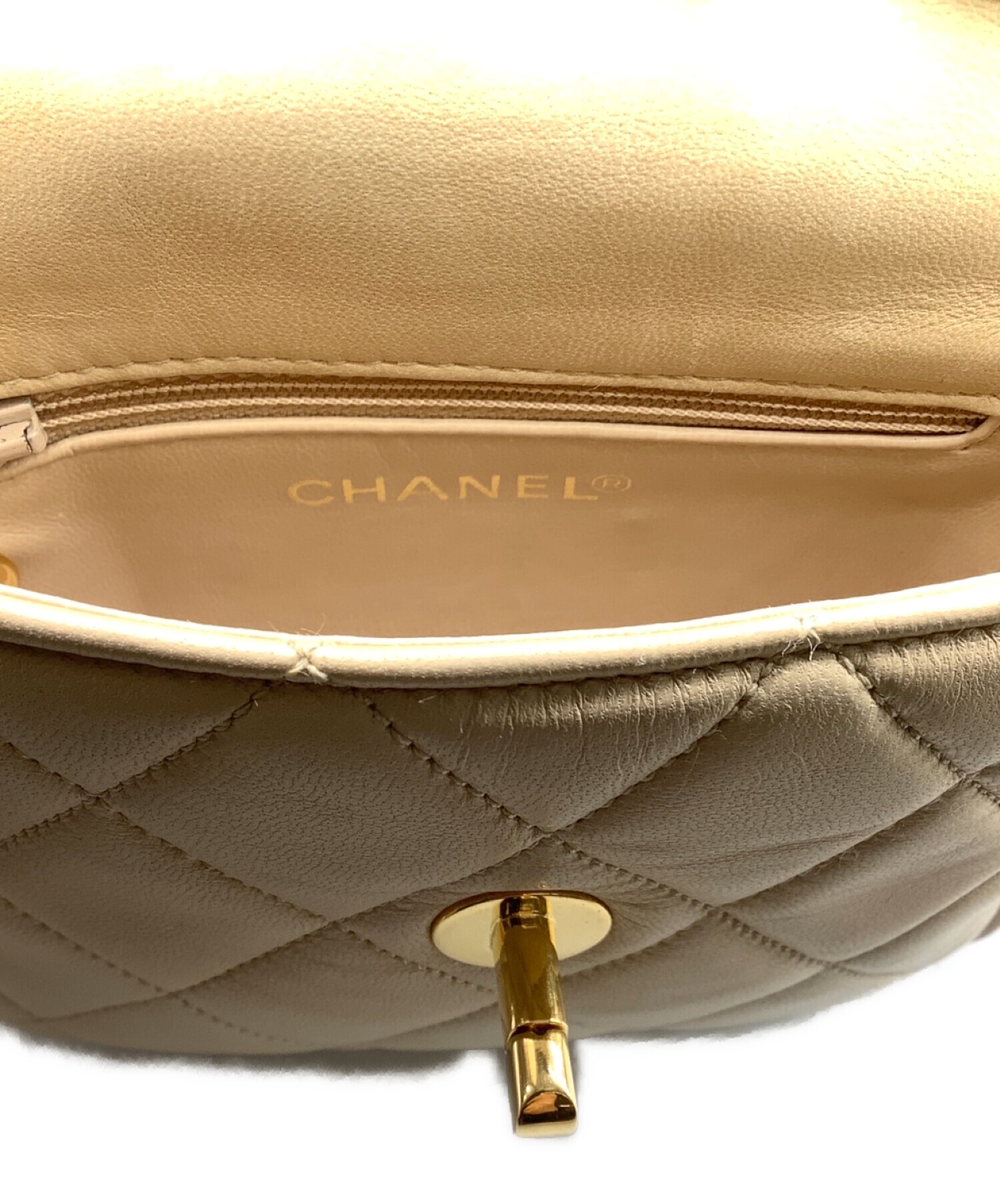 中古・古着通販】CHANEL (シャネル) ウエストポーチ ベージュ