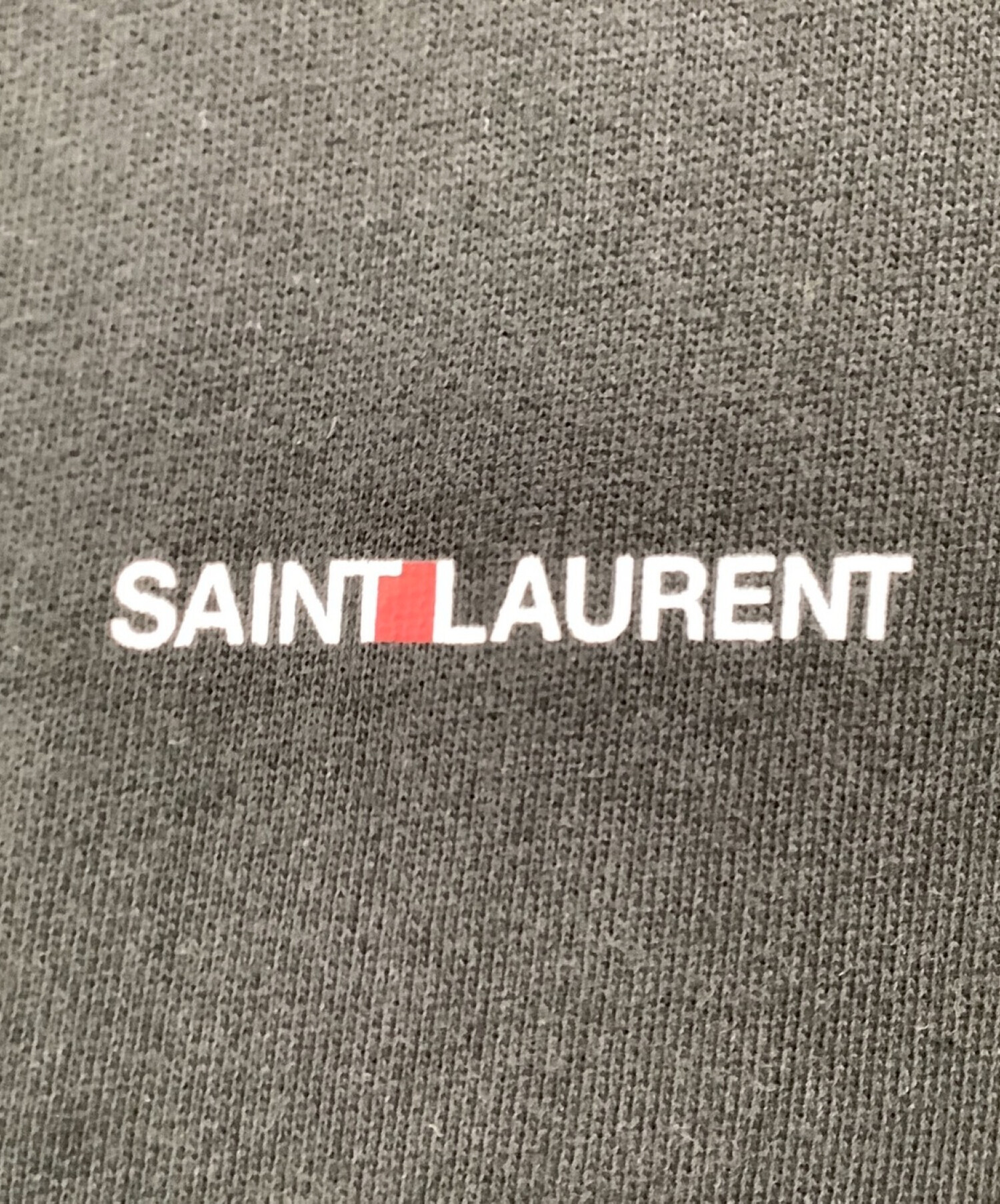 Saint Laurent Paris (サンローランパリ) シグニチャー クロップパーカー ブラック サイズ:L