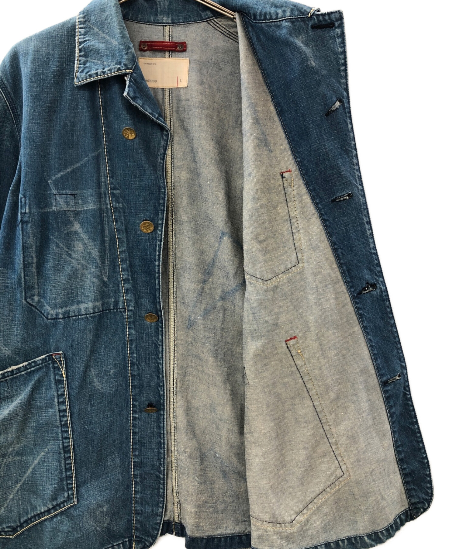 LEVI'S REDLOOP (リーバイスレッドループ) デニムカバーオール ブルー サイズ:L