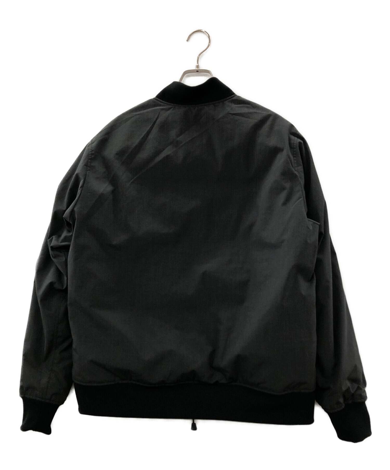 NANGA (ナンガ) MA-1ダウンジャケット ブラック×グレー サイズ:L