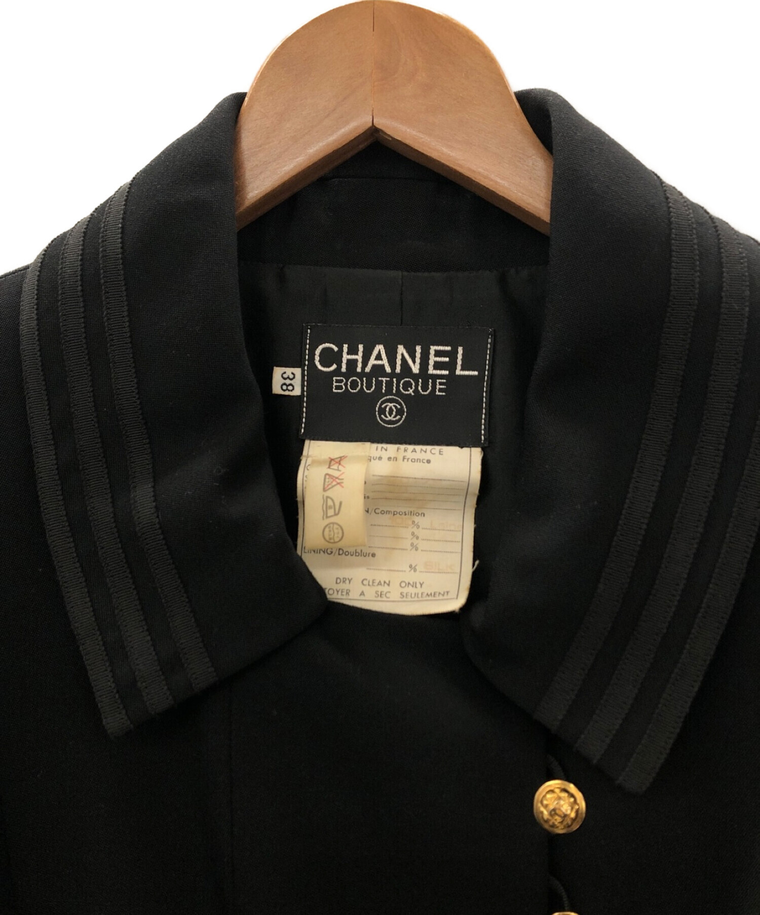 CHANEL (シャネル) セットアップスーツ ブラック サイズ:38