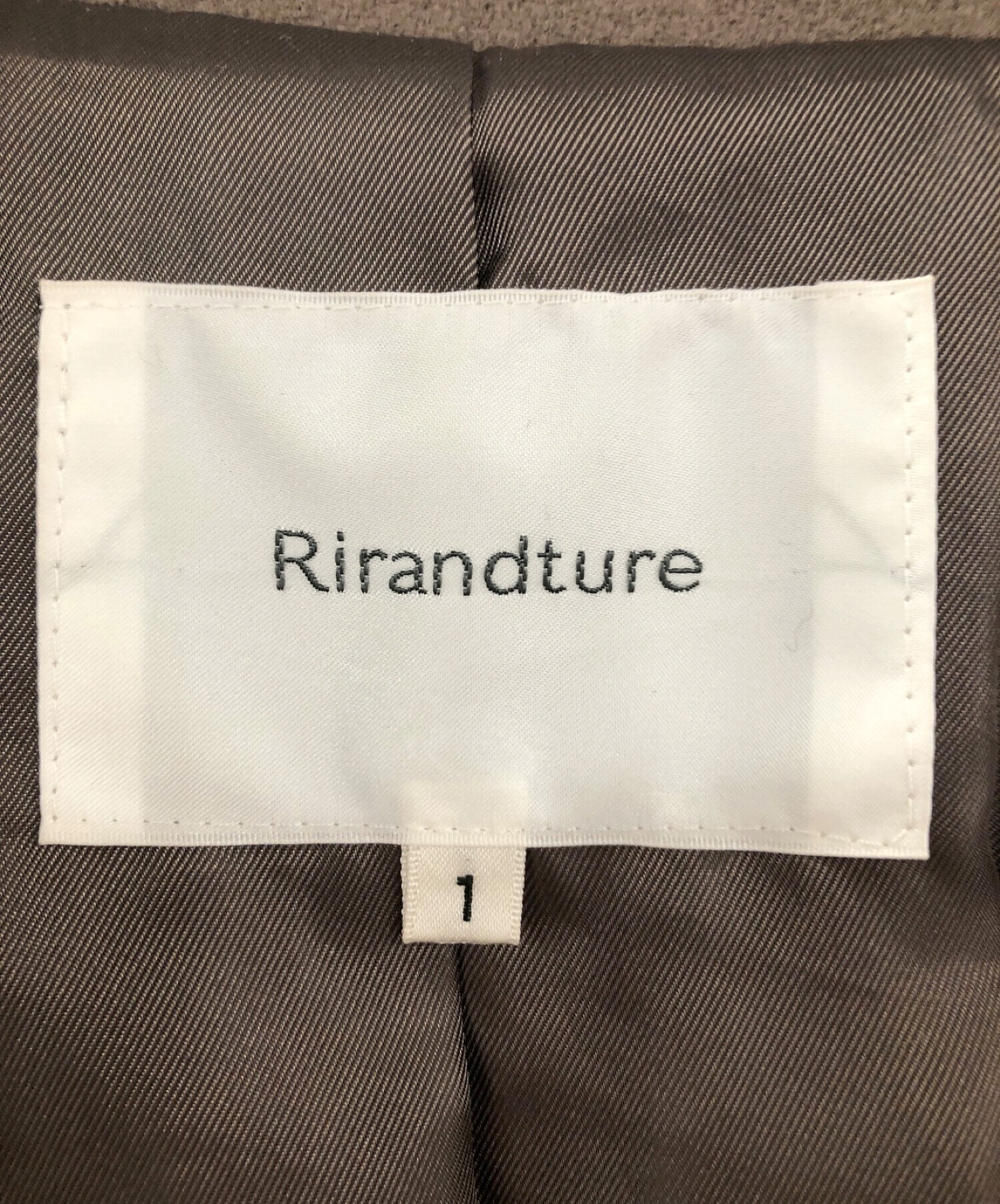 中古・古着通販】Rirandture (リランドチュール) ダブル釦コート