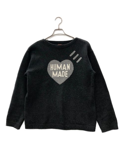 【中古・古着通販】HUMAN MADE (ヒューマンメイド) Heart Knit Sweater グレー サイズ:L｜ブランド・古着通販  トレファク公式【TREFAC FASHION】スマホサイト