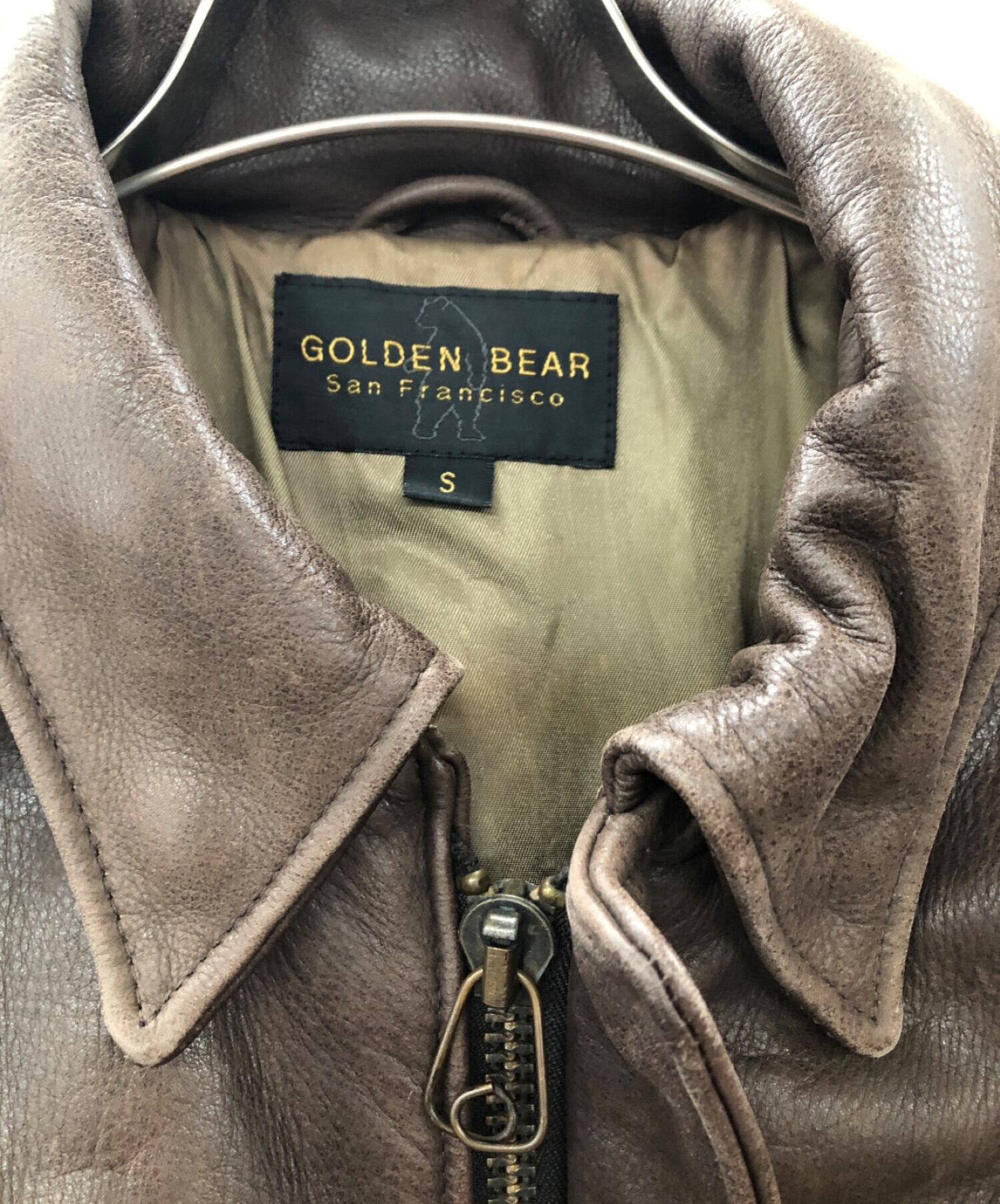 中古・古着通販】Golden Bear (ゴールデンベア) レザージャケット 