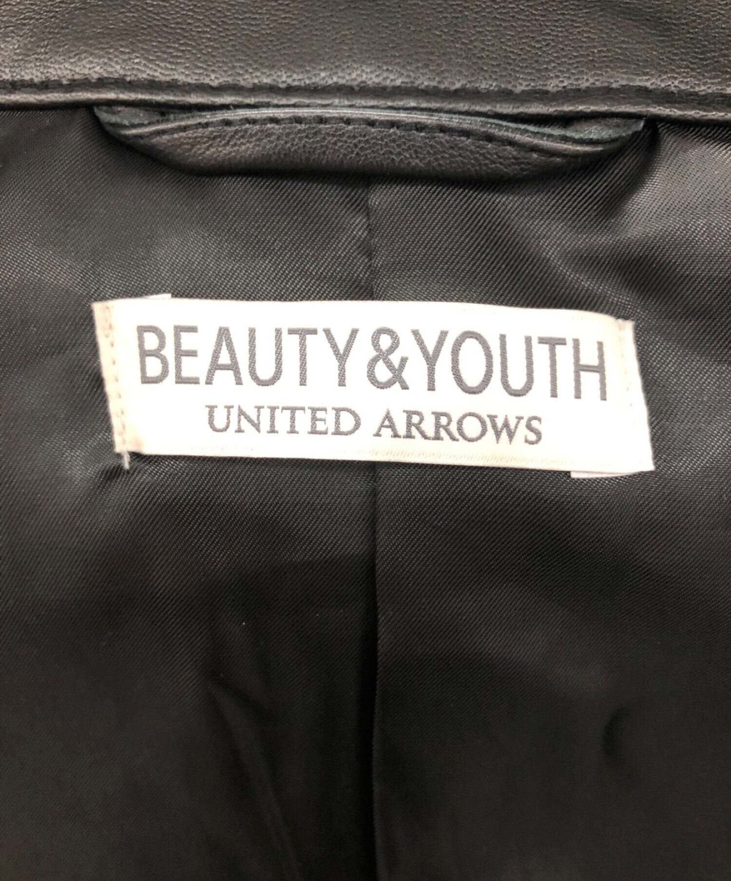 中古・古着通販】BEAUTY&YOUTH (ビューティーアンドユース) レザー