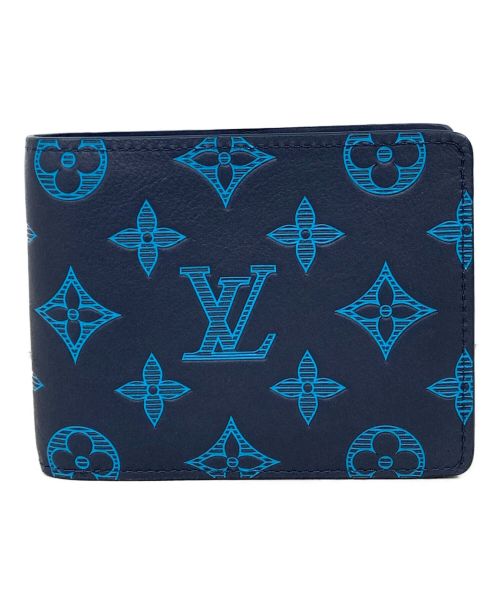 中古・古着通販】LOUIS VUITTON (ルイ ヴィトン) ポルトフォイユ ミュルティプル ネイビー｜ブランド・古着通販  トレファク公式【TREFAC FASHION】スマホサイト