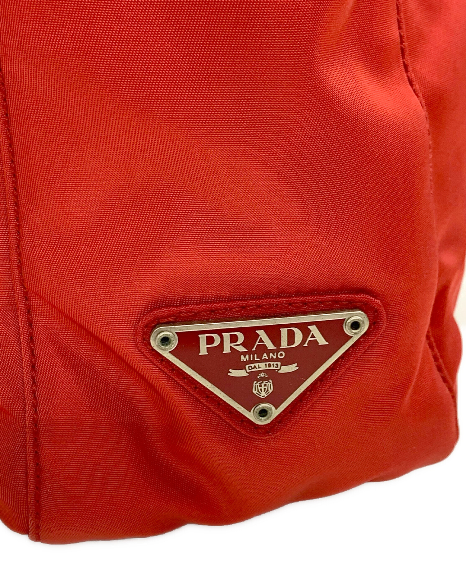 中古・古着通販】PRADA (プラダ) ナイロンハンドバッグ レッド｜ブランド・古着通販 トレファク公式【TREFAC FASHION】スマホサイト