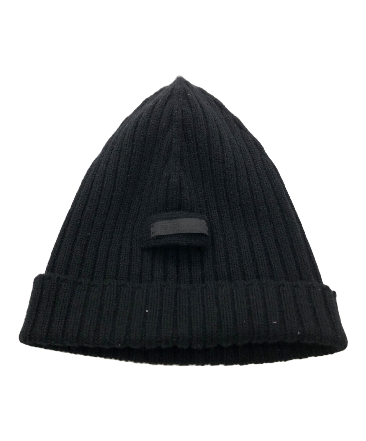 PRADA (プラダ) ニット帽 ブラック