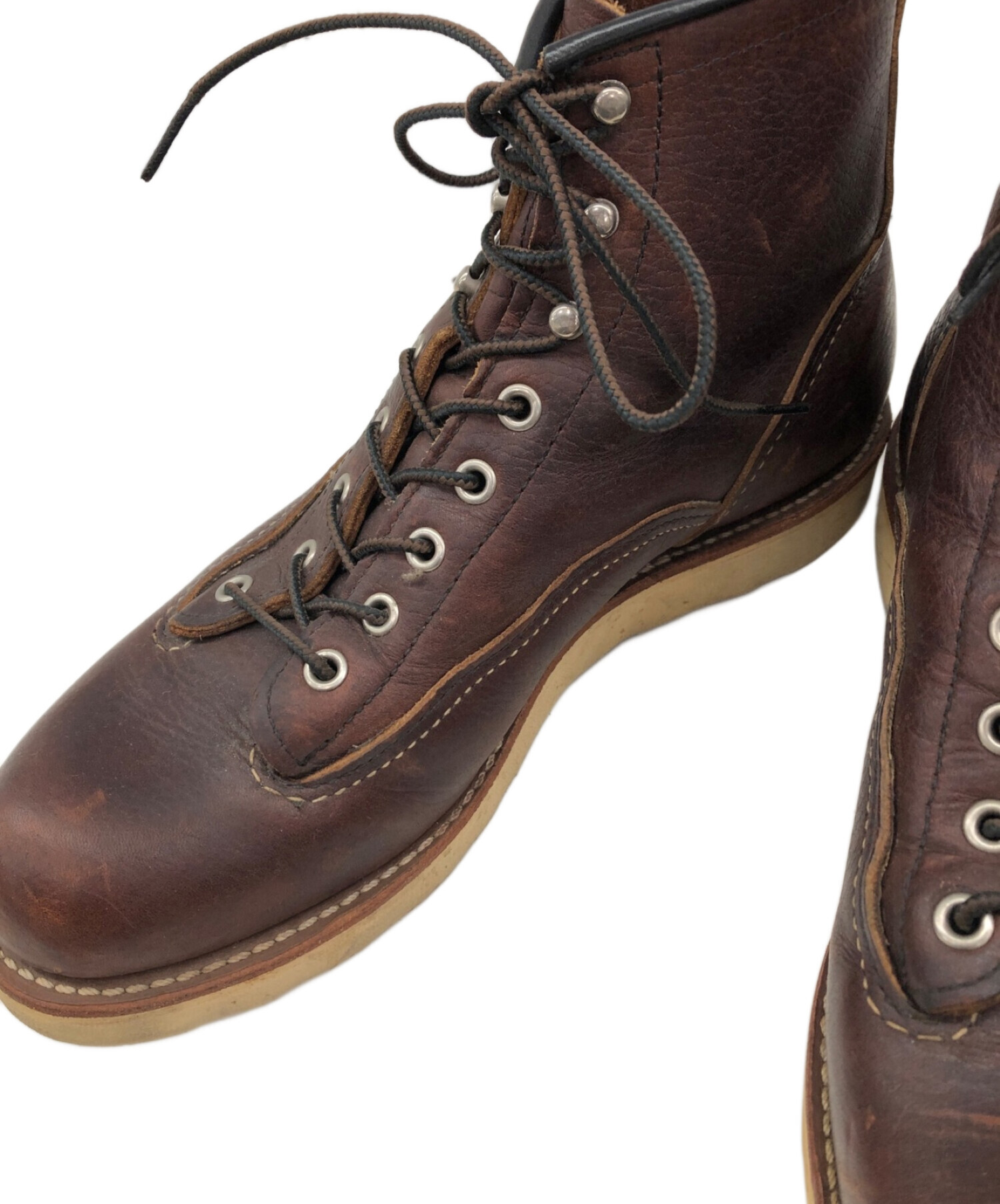 中古・古着通販】RED WING (レッドウィング) ラインマンブーツ ブラウン サイズ:26cm｜ブランド・古着通販 トレファク公式【TREFAC  FASHION】スマホサイト